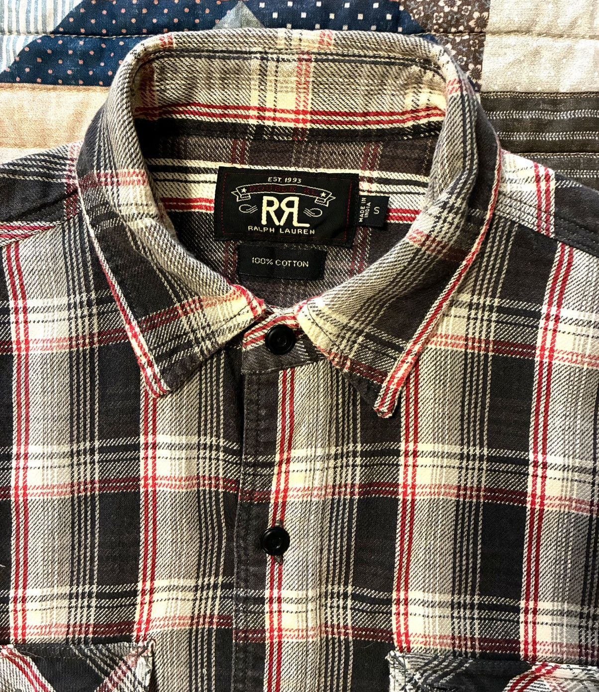 RRL Ralph Lauren DOUBLE RL RALPH LAUREN RRL COTTON FLANNEL SHIRT- SIZE SMALL Size US S / EU 44-46 / 1 - 11 Thumbnail