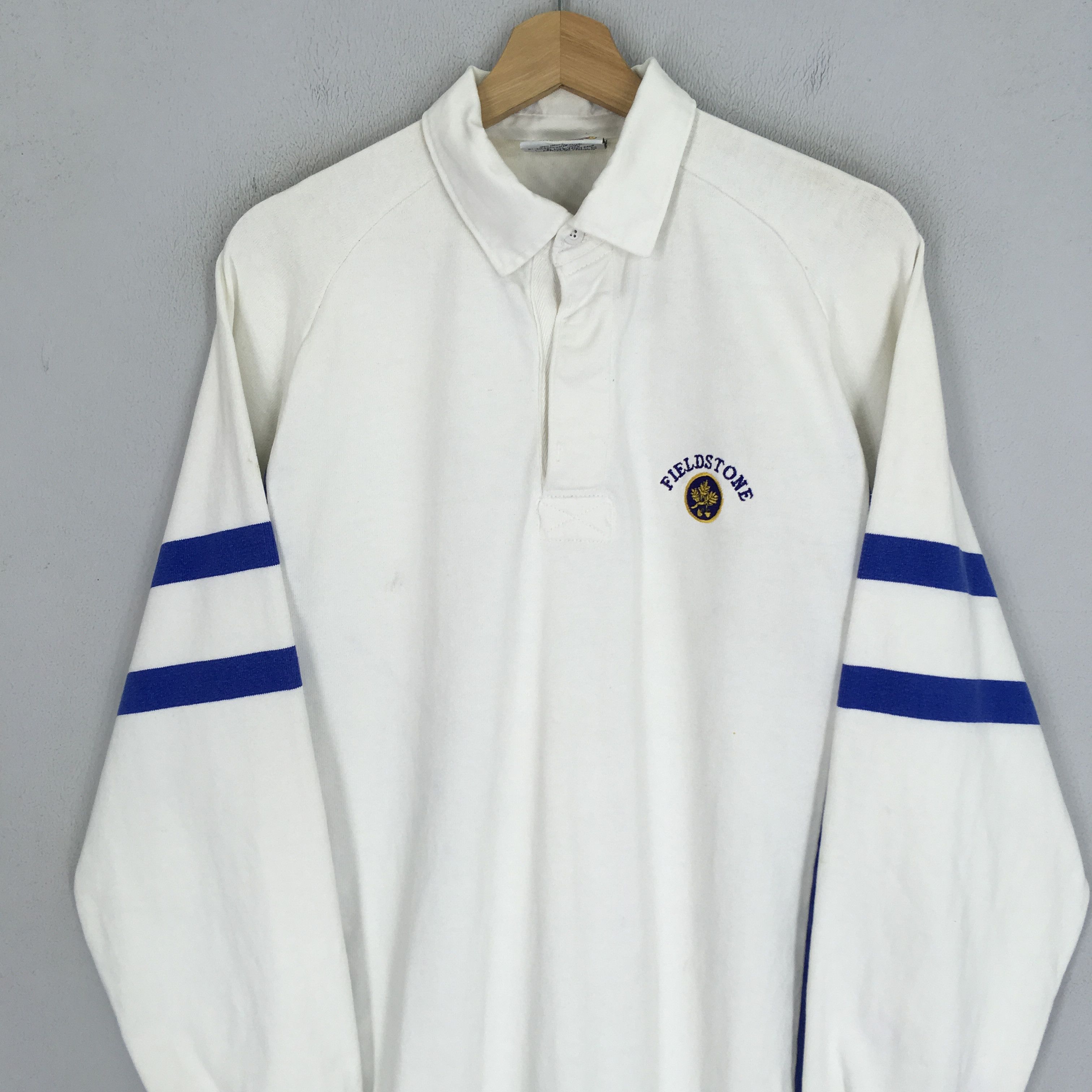 Barbarian Vintage 90's Fieldstone Polo Rugby Shirt Sportswear Size US XL / EU 56 / 4 - 3 Thumbnail