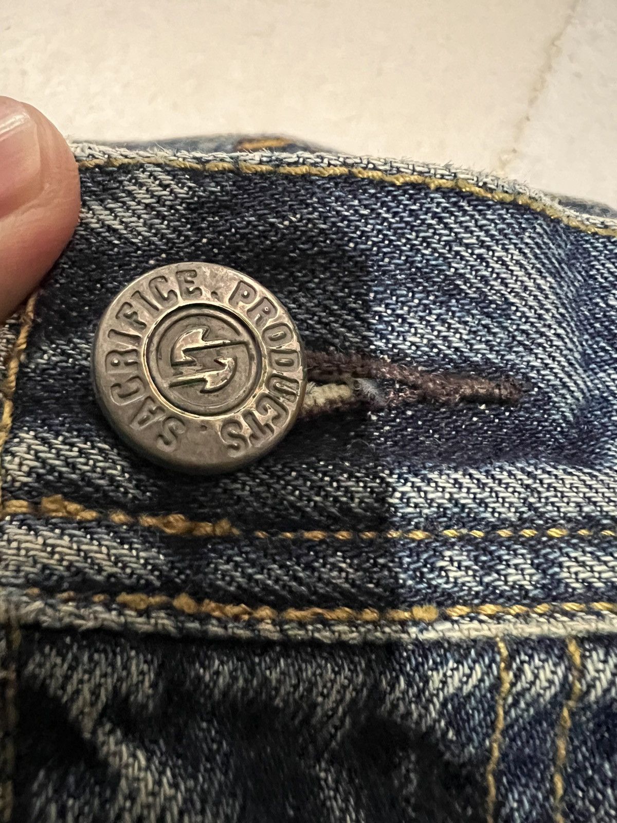 Hysteric Glamour × If Six Was Nine × Japanese Brand 🌈90’s union made sacrifice Distress mud Wash Jean Japan Size US 39 - 16 Thumbnail