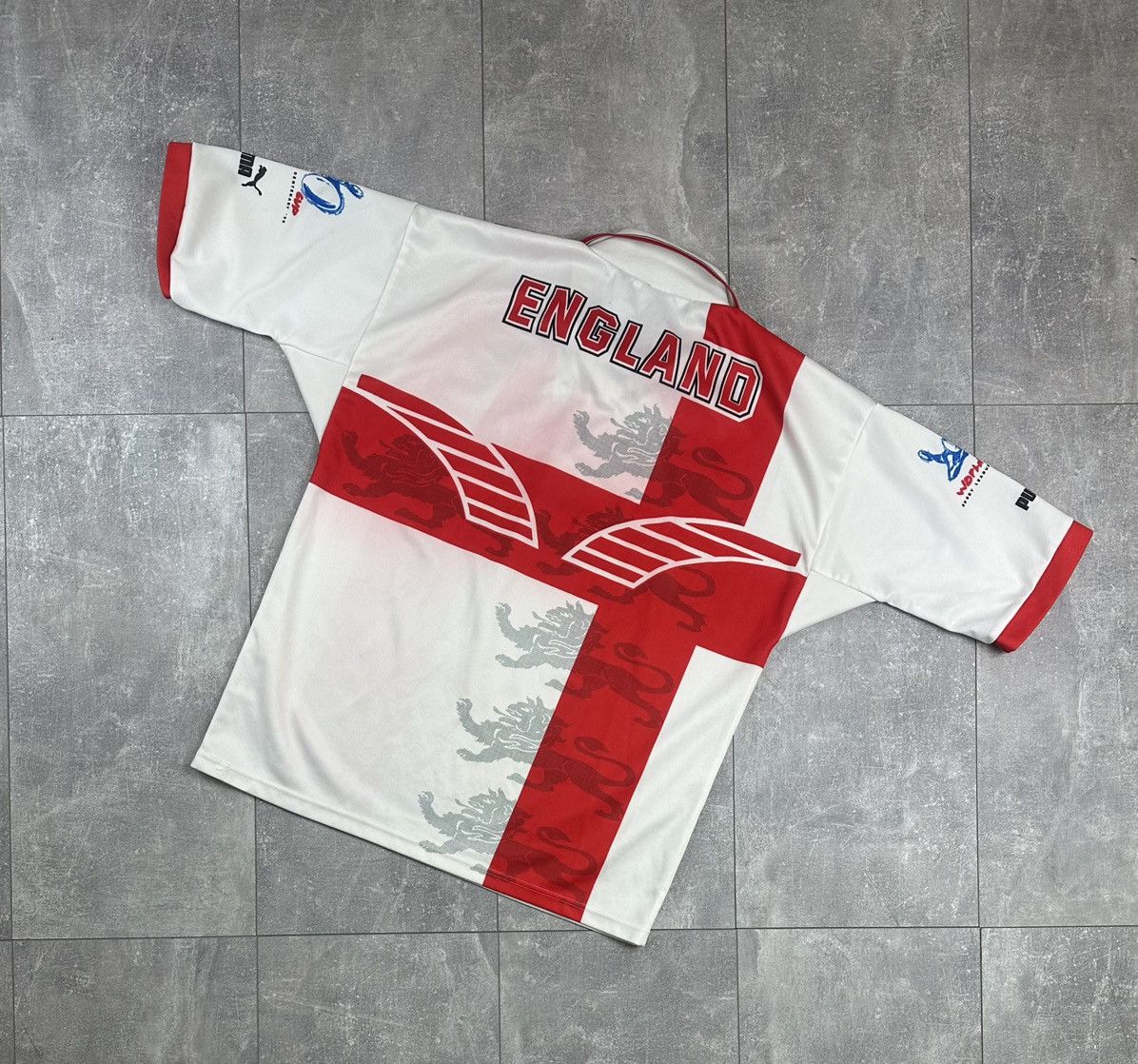 Puma Puma England Home Rugby League Jersey 1995 Size US XL / EU 56 / 4 - 19 Thumbnail