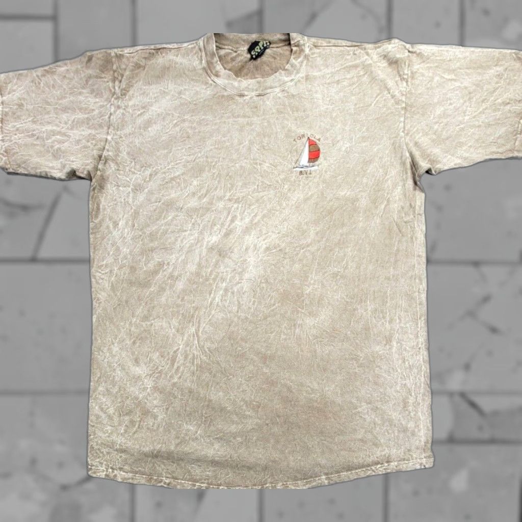 Vintage VINTAGE COPA T-Shirt Short Sleeve XL Brown Cotton Tie Dye 1990s Animals Sailing British Virgin Islands Embroidered Logo Mens Size US XL / EU 56 / 4 - 1 Thumbnail