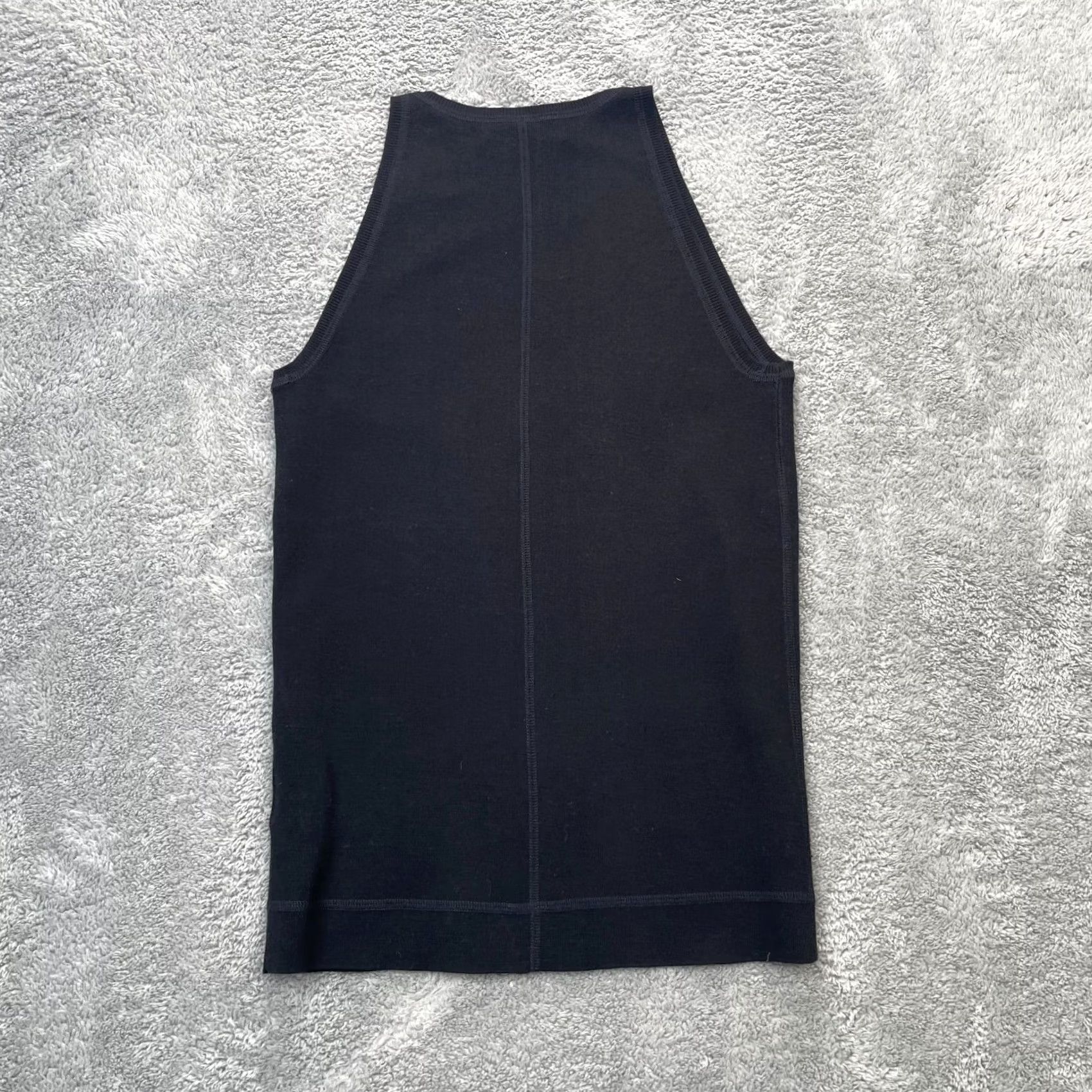Allsaints AllSaints Tank Womens 10 Black Knit Round Neck Sleeveless Pullover Yoga Activewear Shirt Size L / US 10 / IT 46 - 4 Thumbnail