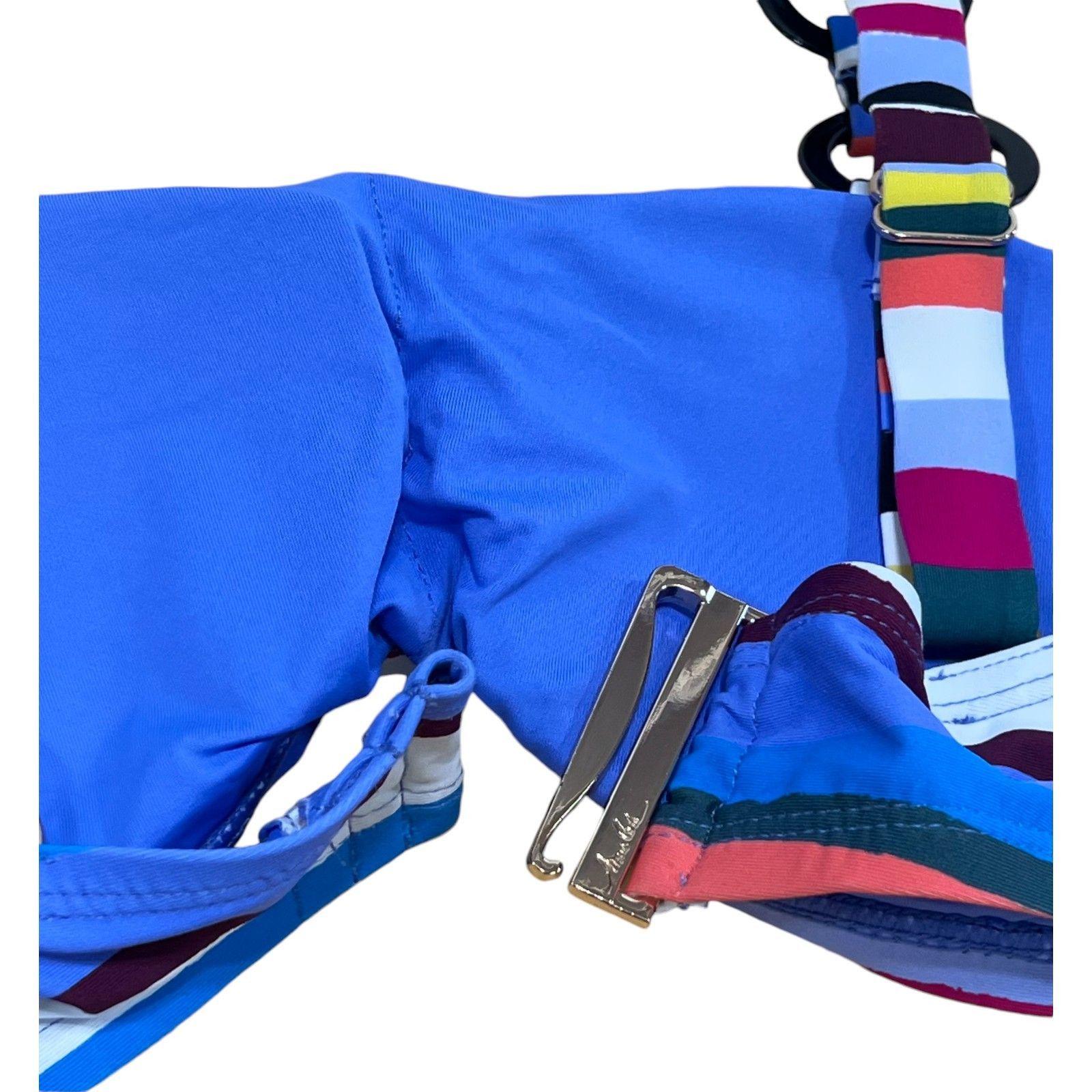 Other Anne Cole - Women's Easy Breezy Stripe Ring Strap Bandeau Sw Size ONE SIZE - 12 Thumbnail