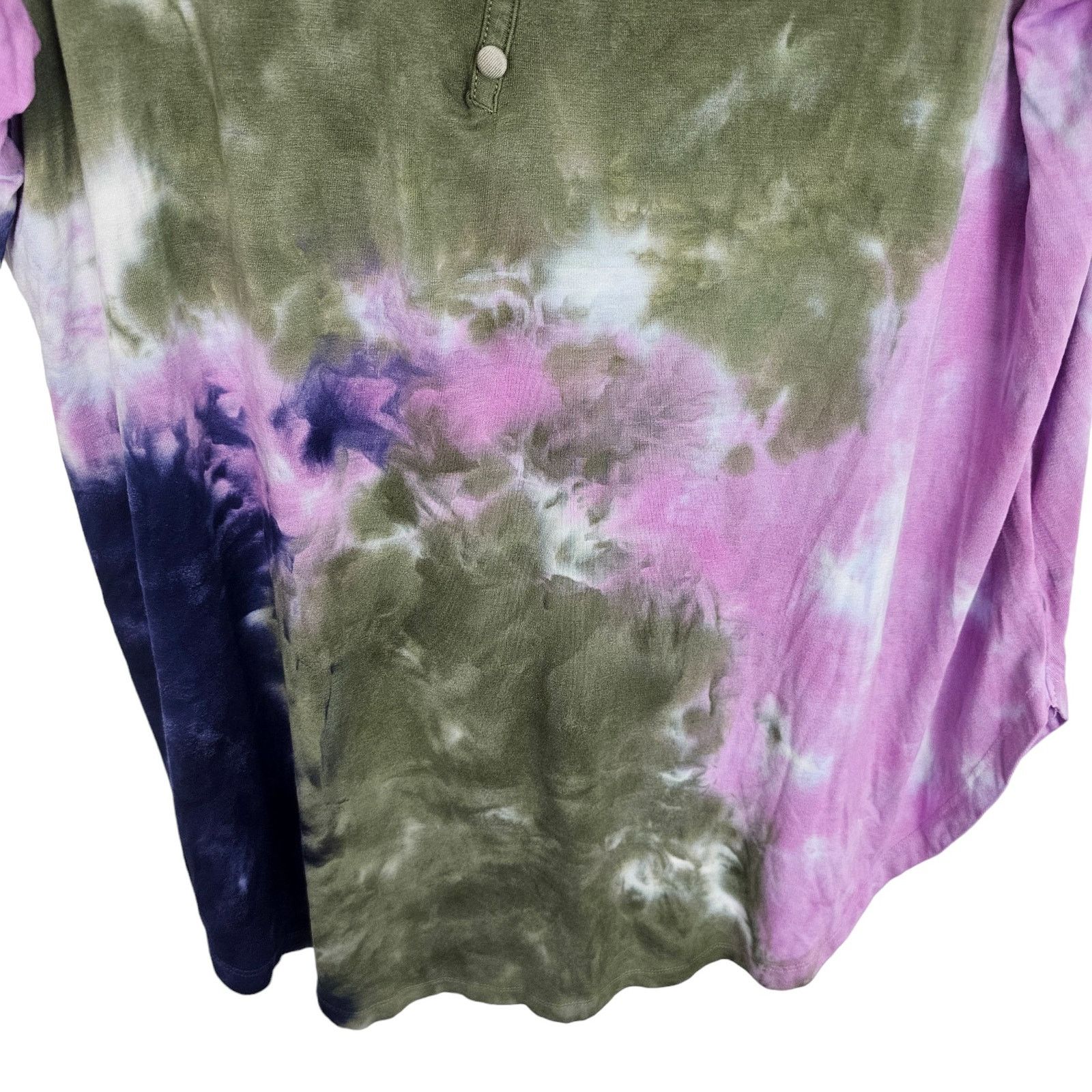 Torrid Torrid Super Soft Knits Tie Dye Tunic Henley Size 3X Stretch Size 3XL / US 20-22 - 4 Thumbnail