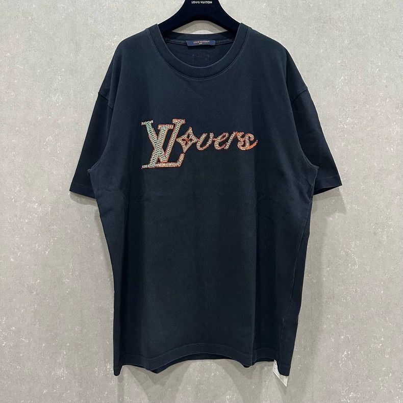 Louis Vuitton Fei Dong co-branded glitter logo short sleev