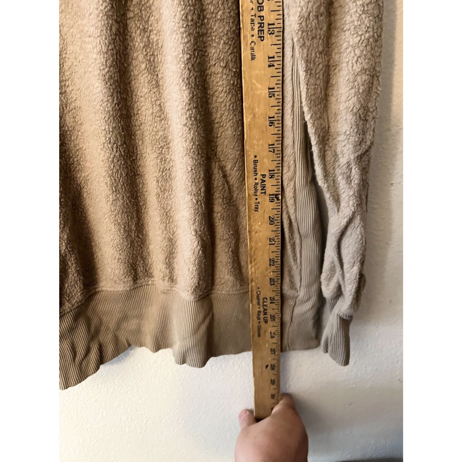 Vintage AERIE Chilled Out Oversized Pullover Sweatshirt Ribbed Split Side Tan Brown Womens XS Size XS / US 0-2 / IT 36-38 - 4 Thumbnail