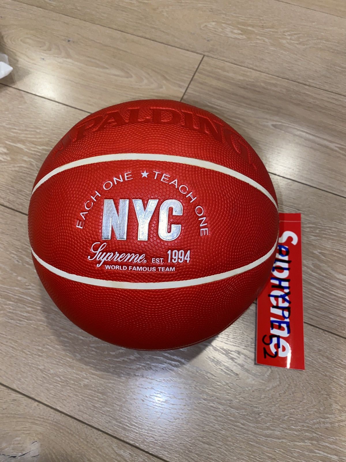Supreme Supreme x Spalding Each One Teach One Basketball | Grailed