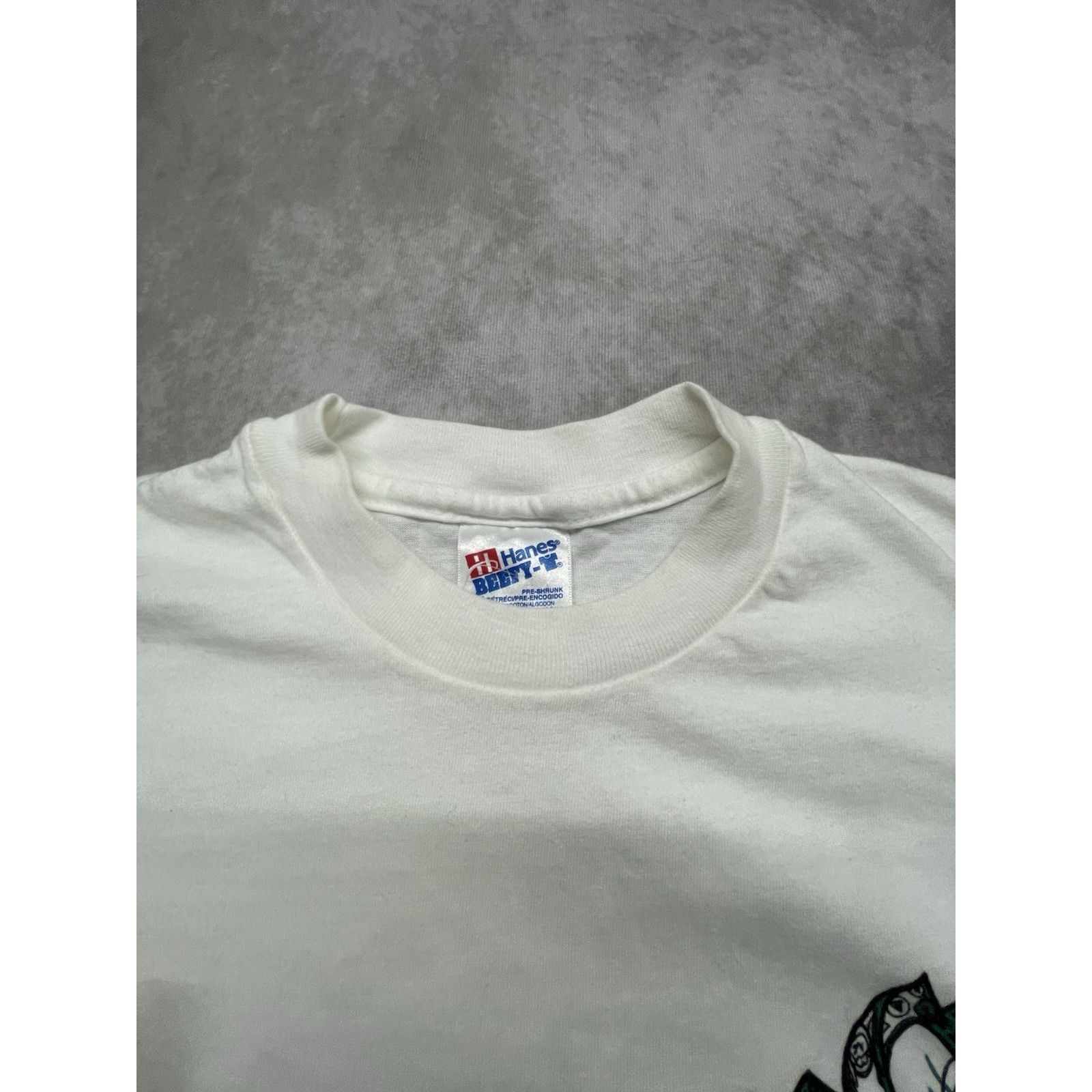 Hanes Vtg 90s US Gov Money Trash Can T-Shirt L Hanes Beefy-T Made Size US L / EU 52-54 / 3 - 4 Thumbnail