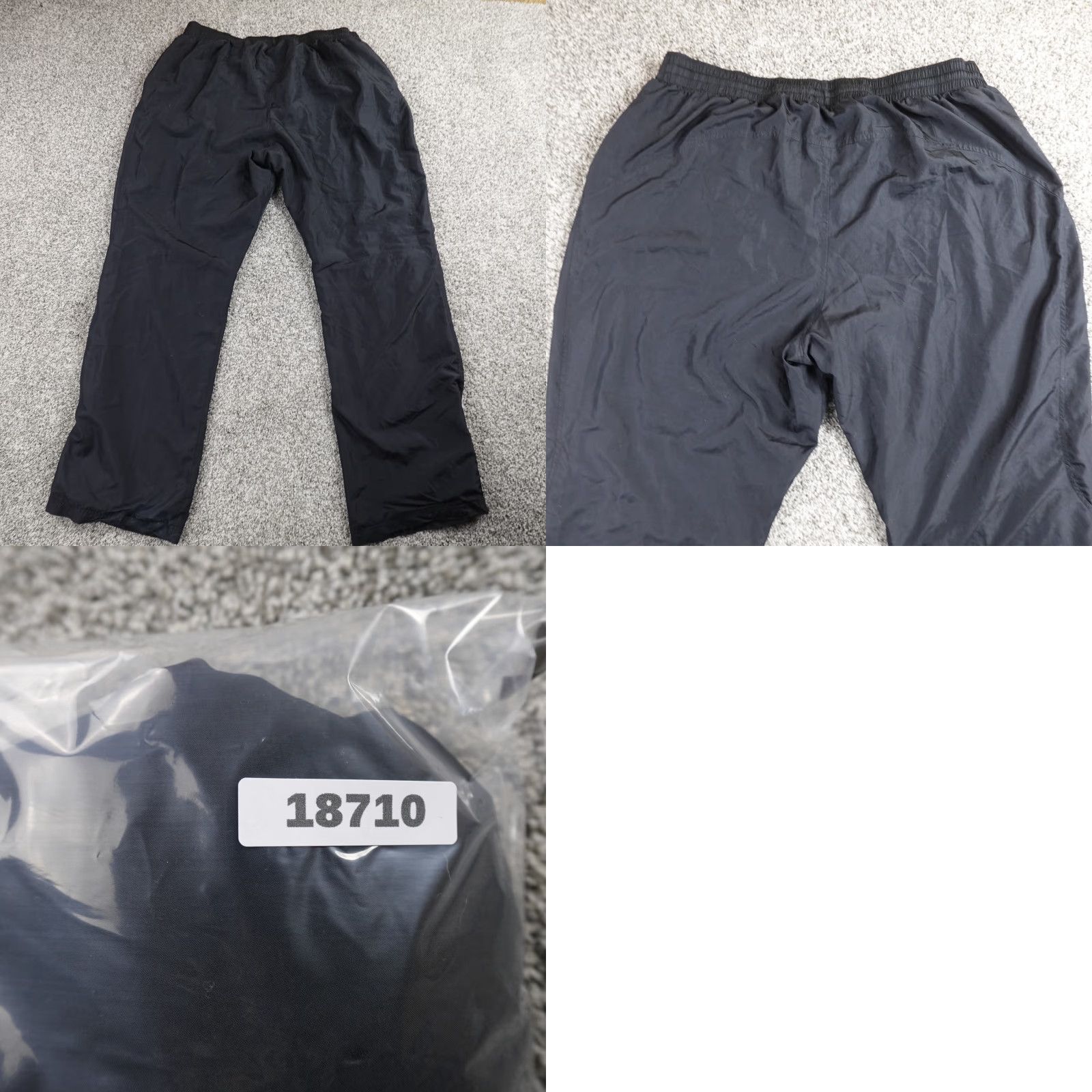 Under Armour Under Armour Pants Mens 2XL Black Baggy Windbreaker Drawstring Jogger Sweatpants Size US 36 / EU 52 - 9 Thumbnail