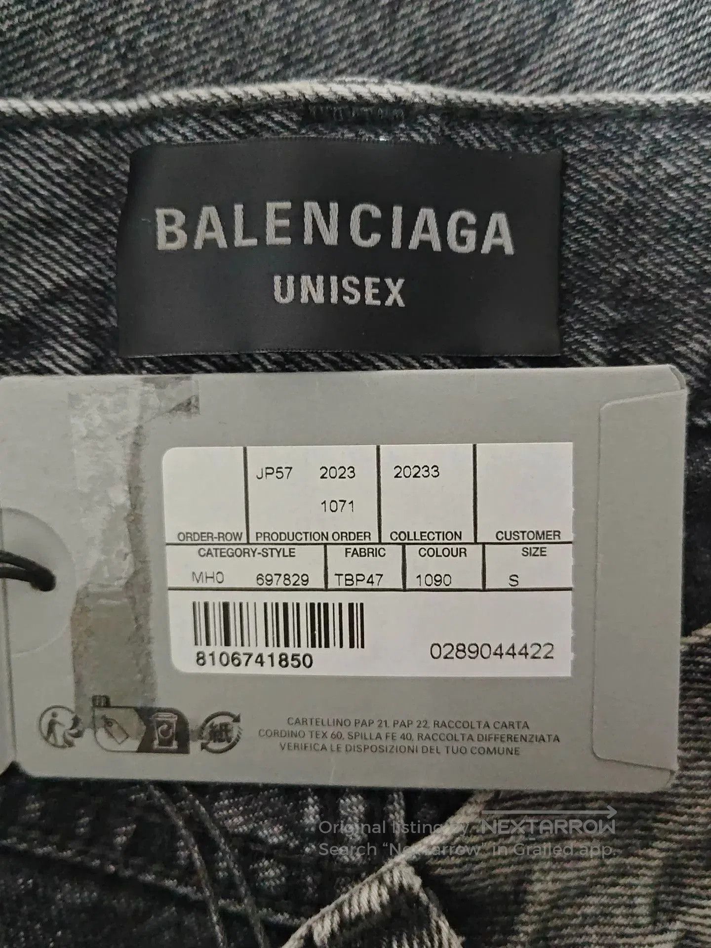 Balenciaga Balenciaga Lost Tape Flared Jeans. Size 24" / US 00 / IT 34 - 4 Thumbnail