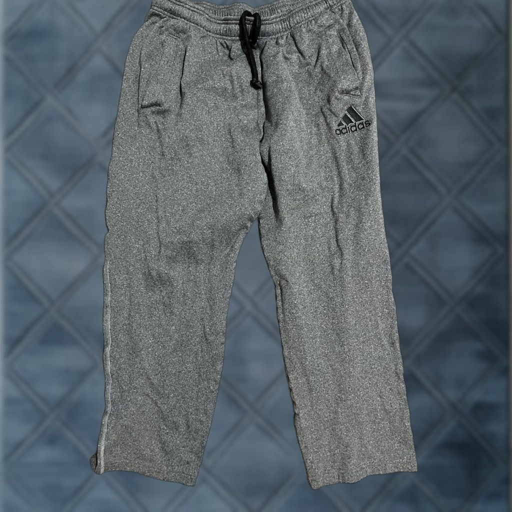Adidas adidas Track Pants Men’s Tricot Tapered 3 Stripe Gray Size L Mens Size US 33 - 1 Thumbnail