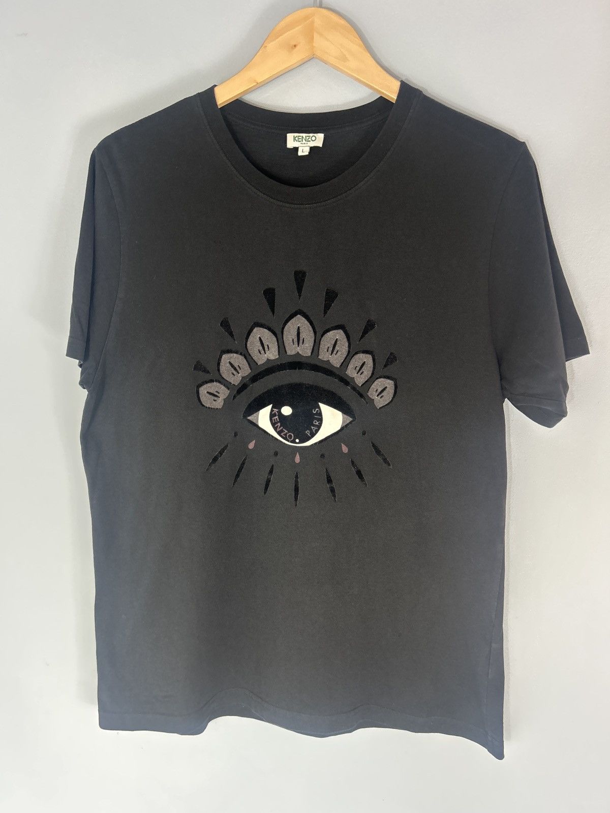 Kenzo Kenzo Paris Eye Black Tee Size US L / EU 52-54 / 3 - 1 Thumbnail