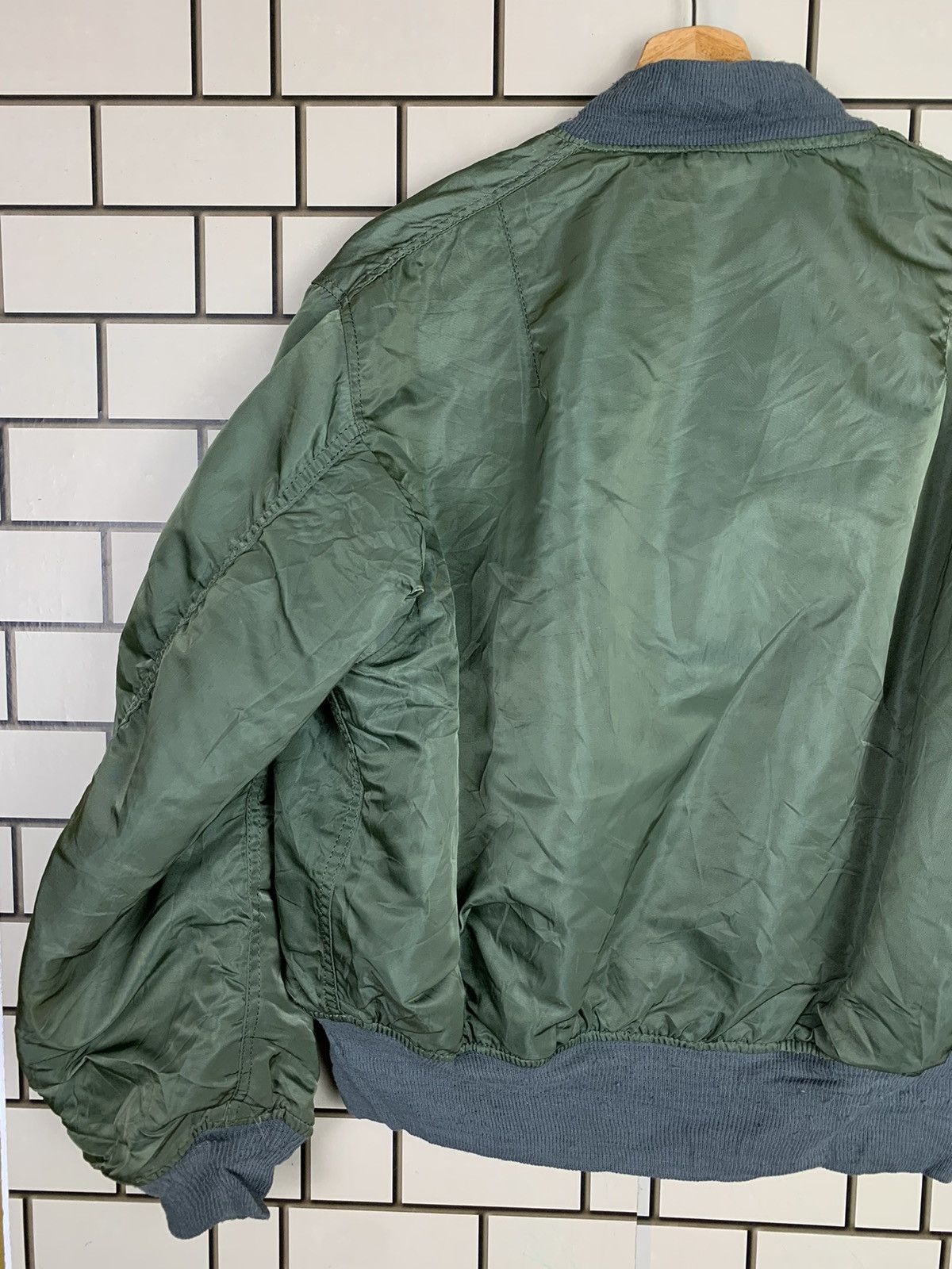 Alpha Industries × Vintage Vintage Military Alpha MA-1 Flyer Bomber Jacket Size US L / EU 52-54 / 3 - 15 Thumbnail