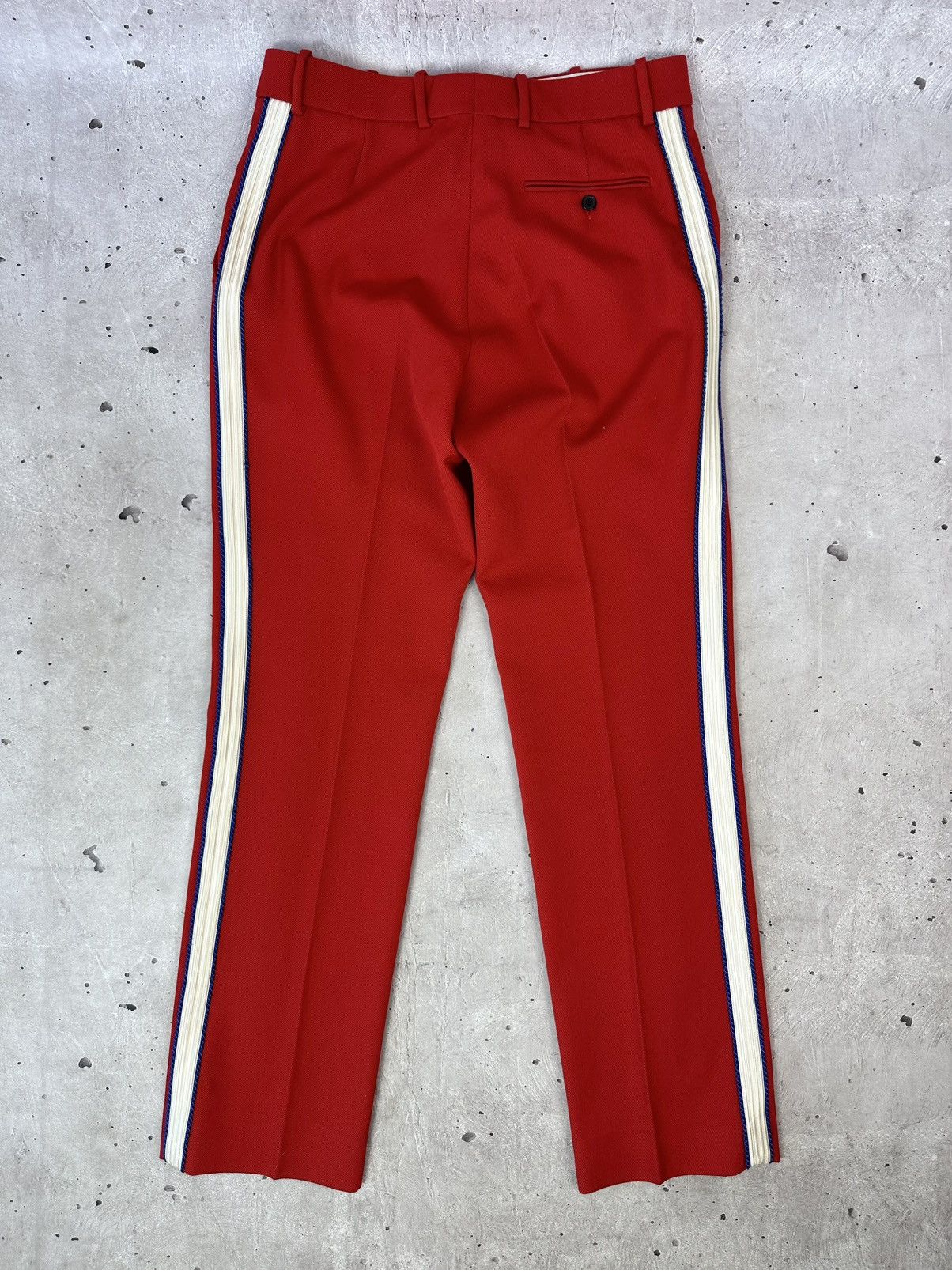 Calvin Klein 205W39NYC Calvin Klein 205W39NYC Wool Twill Red Women’s Trousers Size 34" / US 12 / IT 48 - 16 Thumbnail