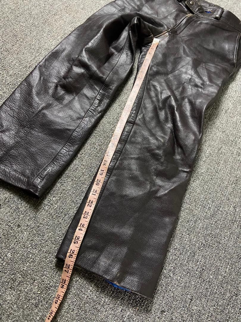 Japanese Brand Japanese Brand Biker Leather Pants (204) Size US 32 / EU 48 - 6 Thumbnail