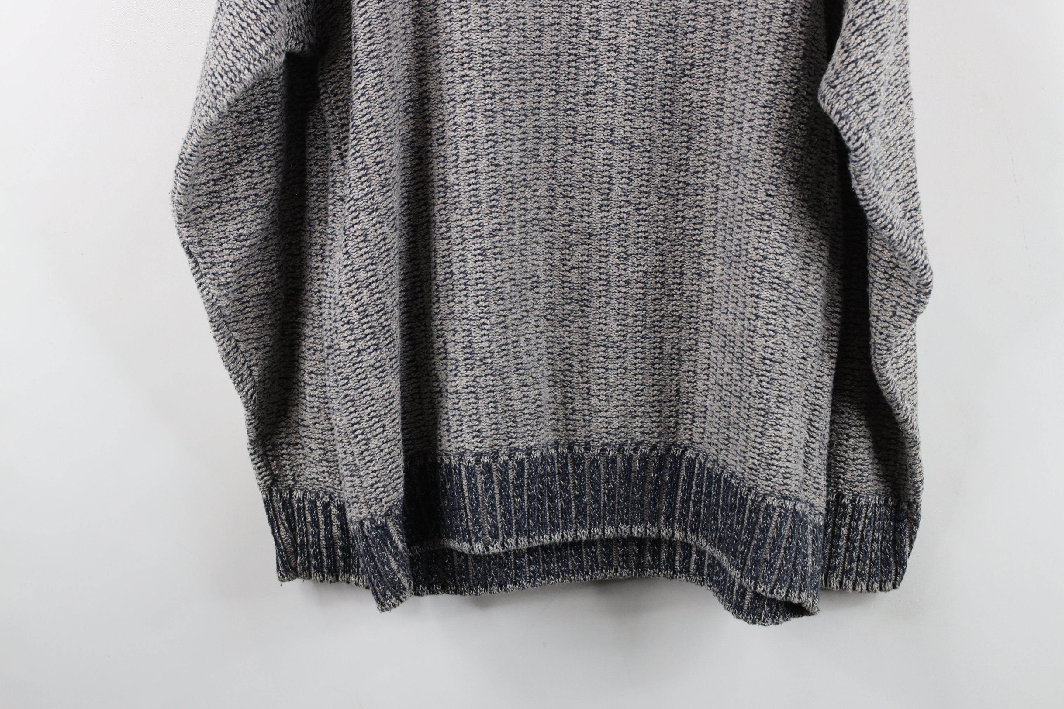 Vintage Vintage 90s Streetwear Chunky Ribbed Knit V-Neck Sweater USA Size US M / EU 48-50 / 2 - 10 Thumbnail