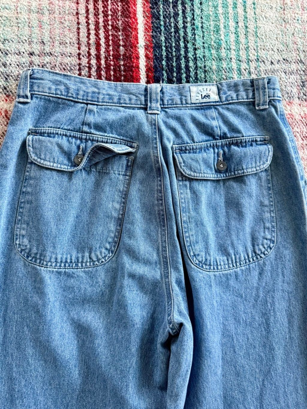 Lee 00s Lee Riveted Denim Fatigues 32x31.5 Size 32" / US 10 / IT 46 - 4 Thumbnail