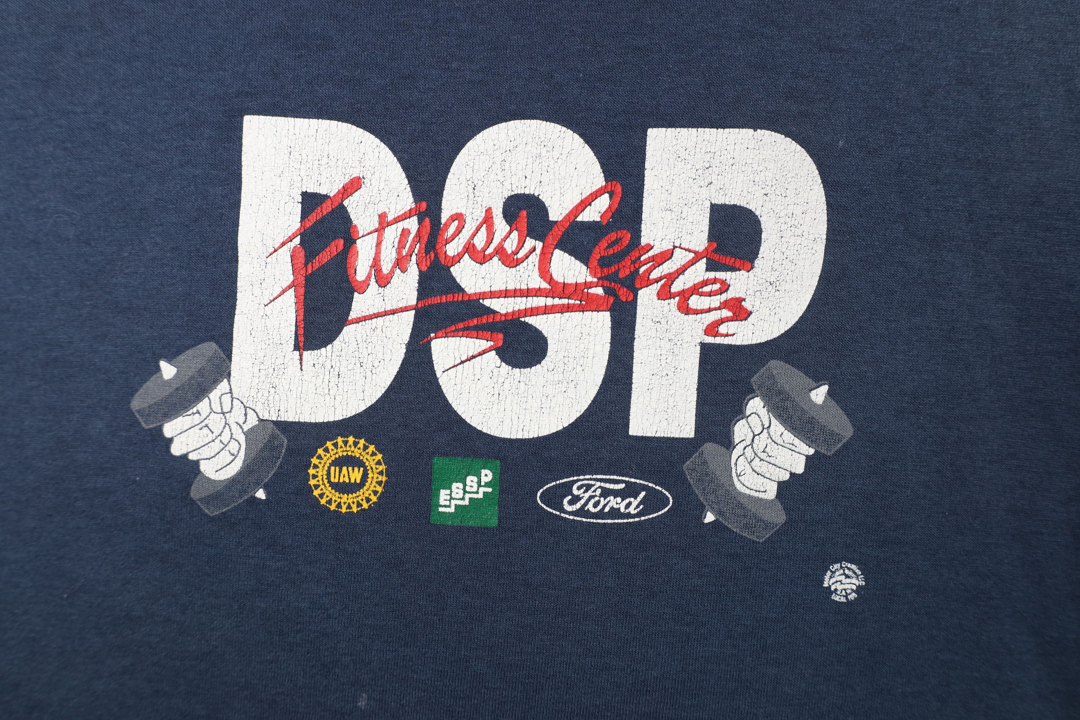 Vintage Vintage 90s UAW Ford Motor Co DSP Fitness Center T-Shirt USA Size US XXL / EU 58 / 5 - 4 Thumbnail