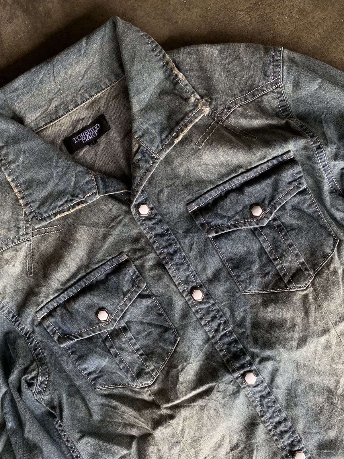 Tornado Mart TORNADO MART DENIM SHIRT Size US M / EU 48-50 / 2 - 2 Thumbnail
