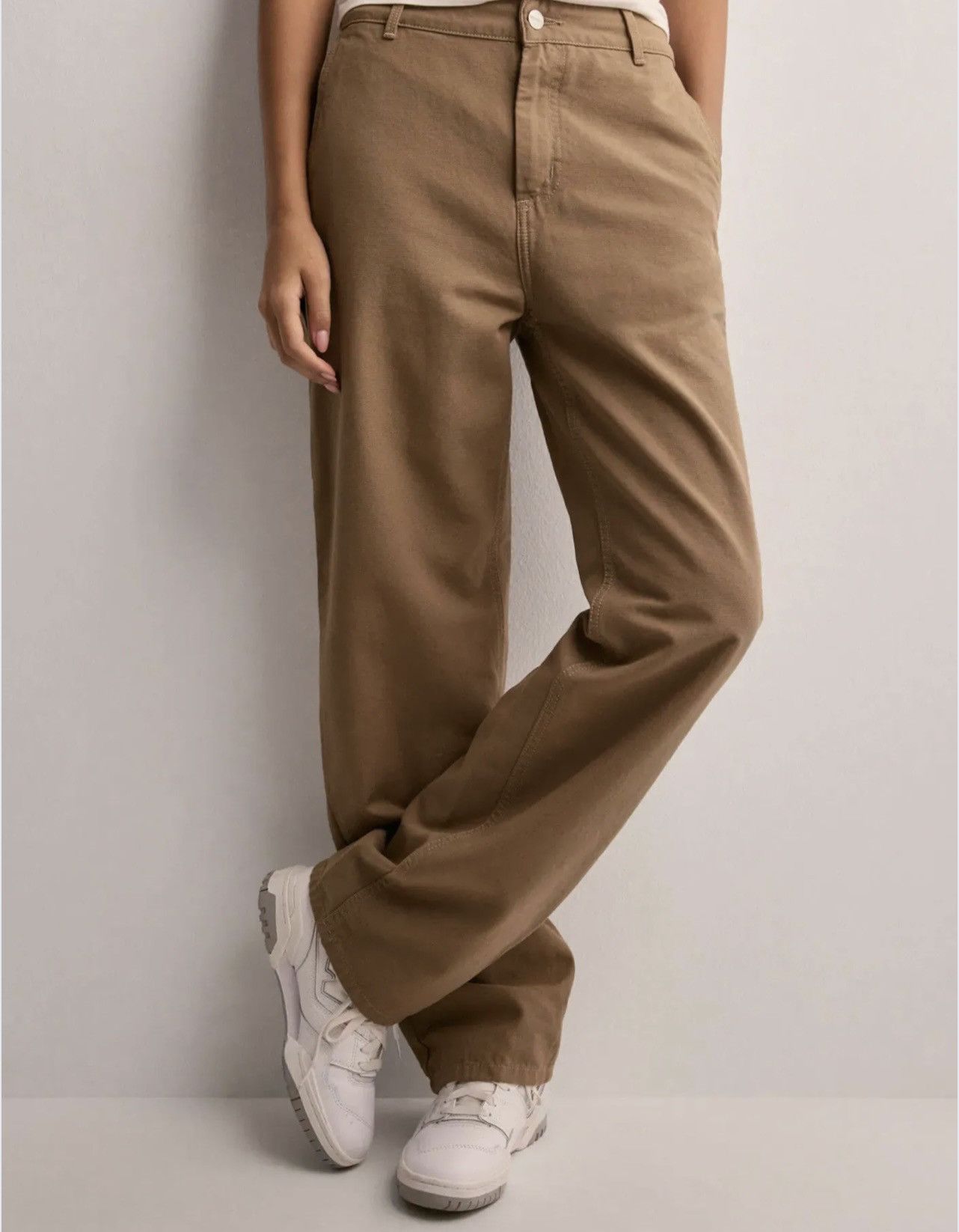 Carhartt Womens Carhartt WIP Pierce Pants Beige Y2K Size 27" / US 4 / IT 40 - 2 Thumbnail