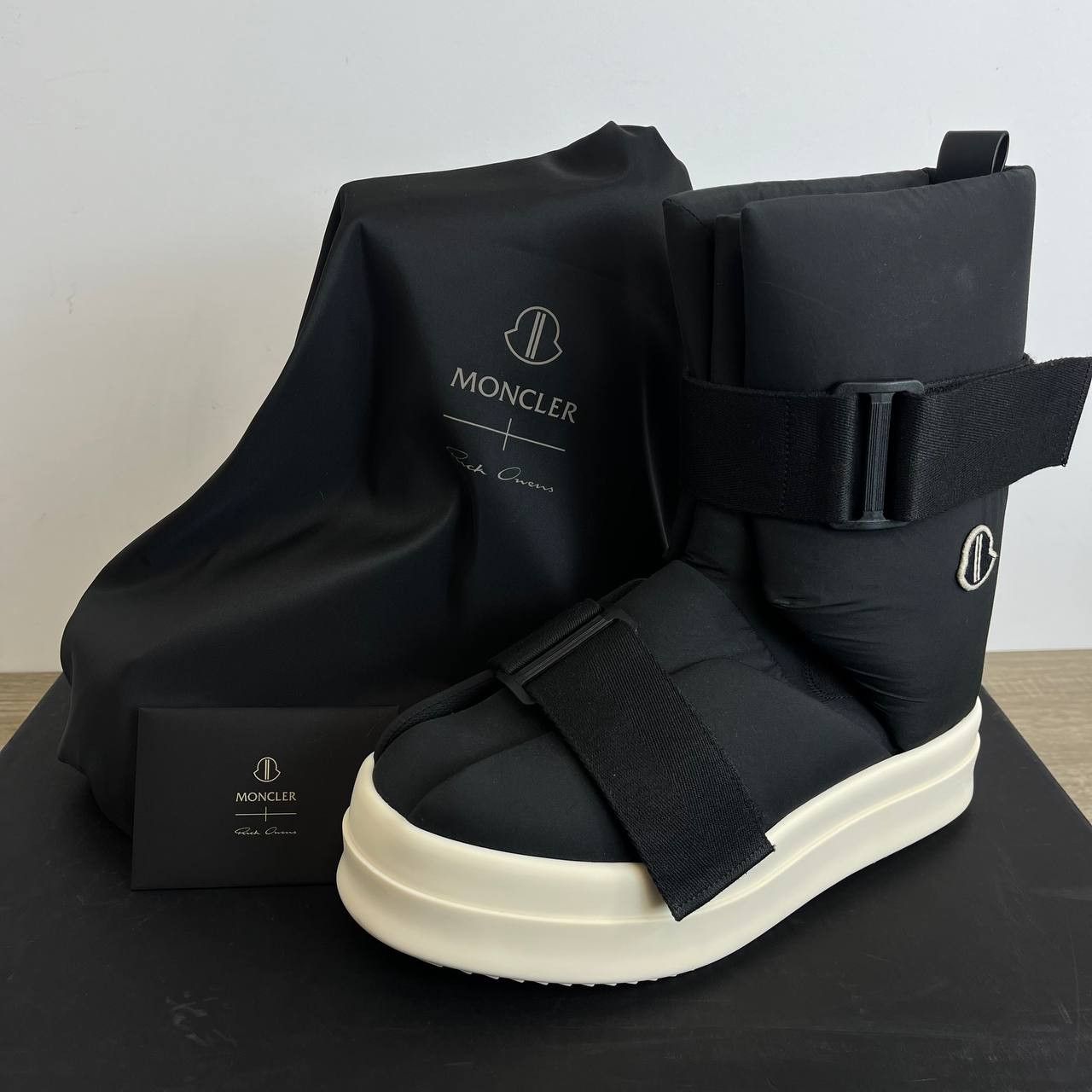 Moncler Moncler x Rick Owens Platform Snow Boots Black Size EU 43 Size US 10 / EU 43 - 1 Thumbnail