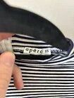 Aeropostale Apéro Women's Black & White Striped Long Sleeve Crew Neck Top XS Size US XS / EU 42 / 0 - 2 Thumbnail