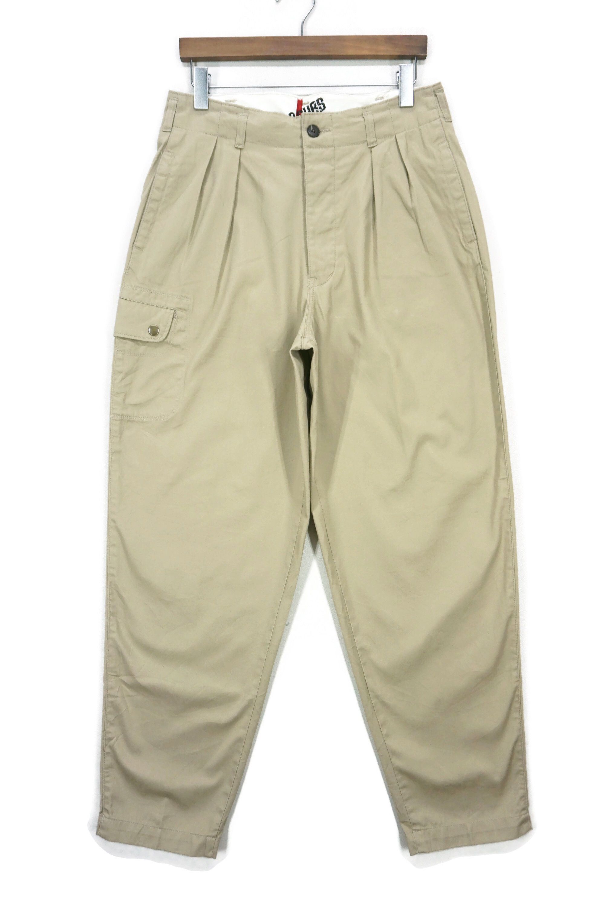 image of Cockpit USA x Rodeo Top Gun Usa Navy Us Subs High Rise Baggy Balloon Pants in Beige, Men's (Size 31