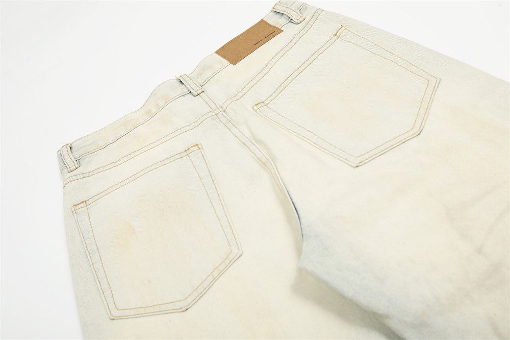 Japanese Brand × Jean Heavy washed men's punk distressed dirty ripped jeans Size US 32 / EU 48 - 6 Thumbnail