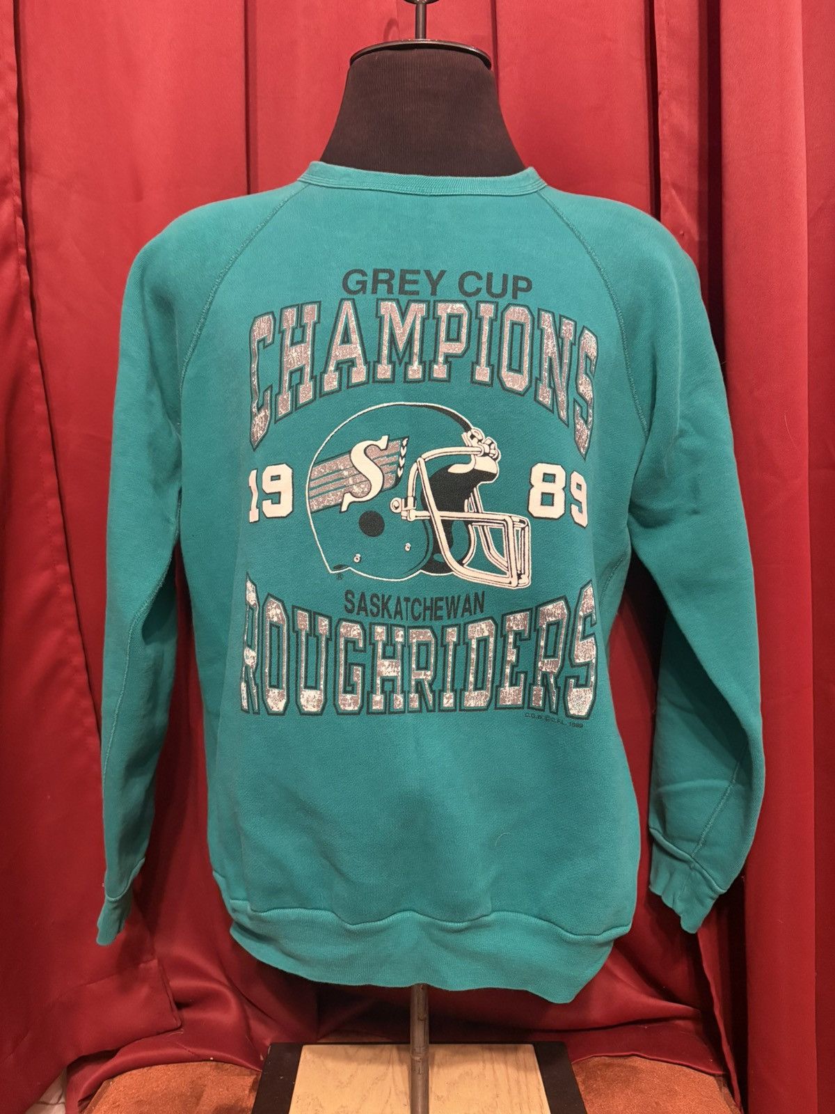 Vintage Vintage Sask Roughriders Sweatshirt 80’s CFL Grey Cup Grail Size US XL / EU 56 / 4 - 1 Thumbnail