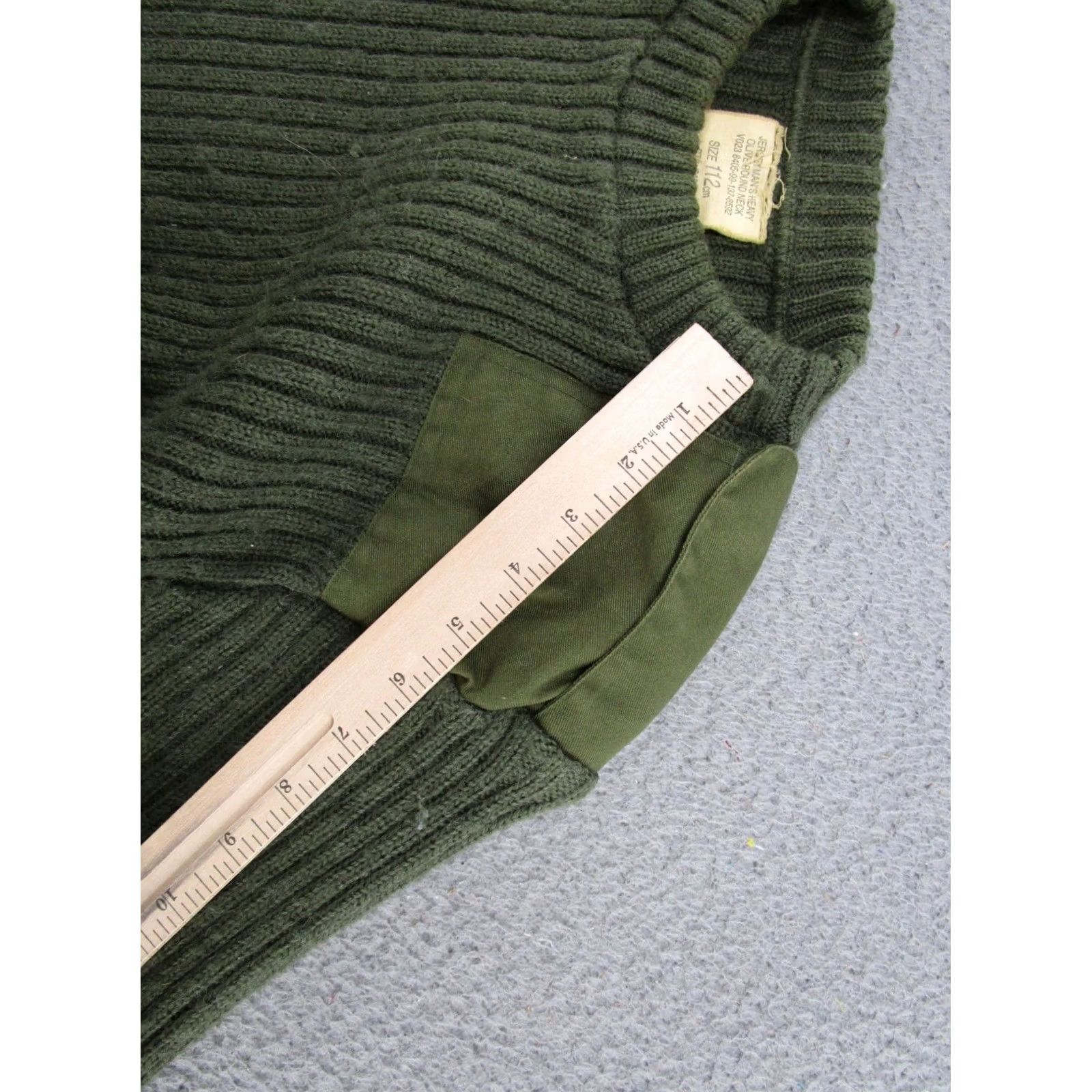 Olive VINTAGE Jersey Mans Military Sweater Shirt? Size US S / EU 44-46 / 1 - 7 Thumbnail
