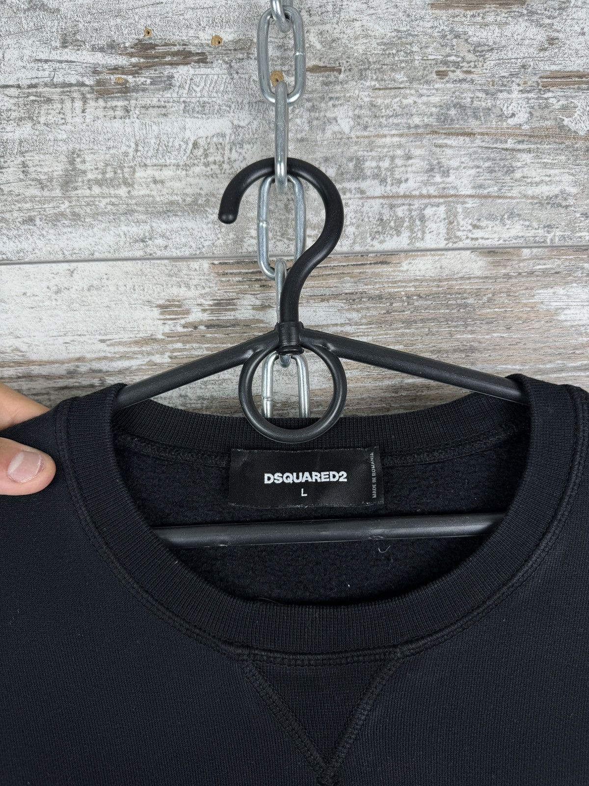 Dsquared2 Mens Dsquared2 sweatshirt camisola black sweater Size US L / EU 52-54 / 3 - 6 Thumbnail