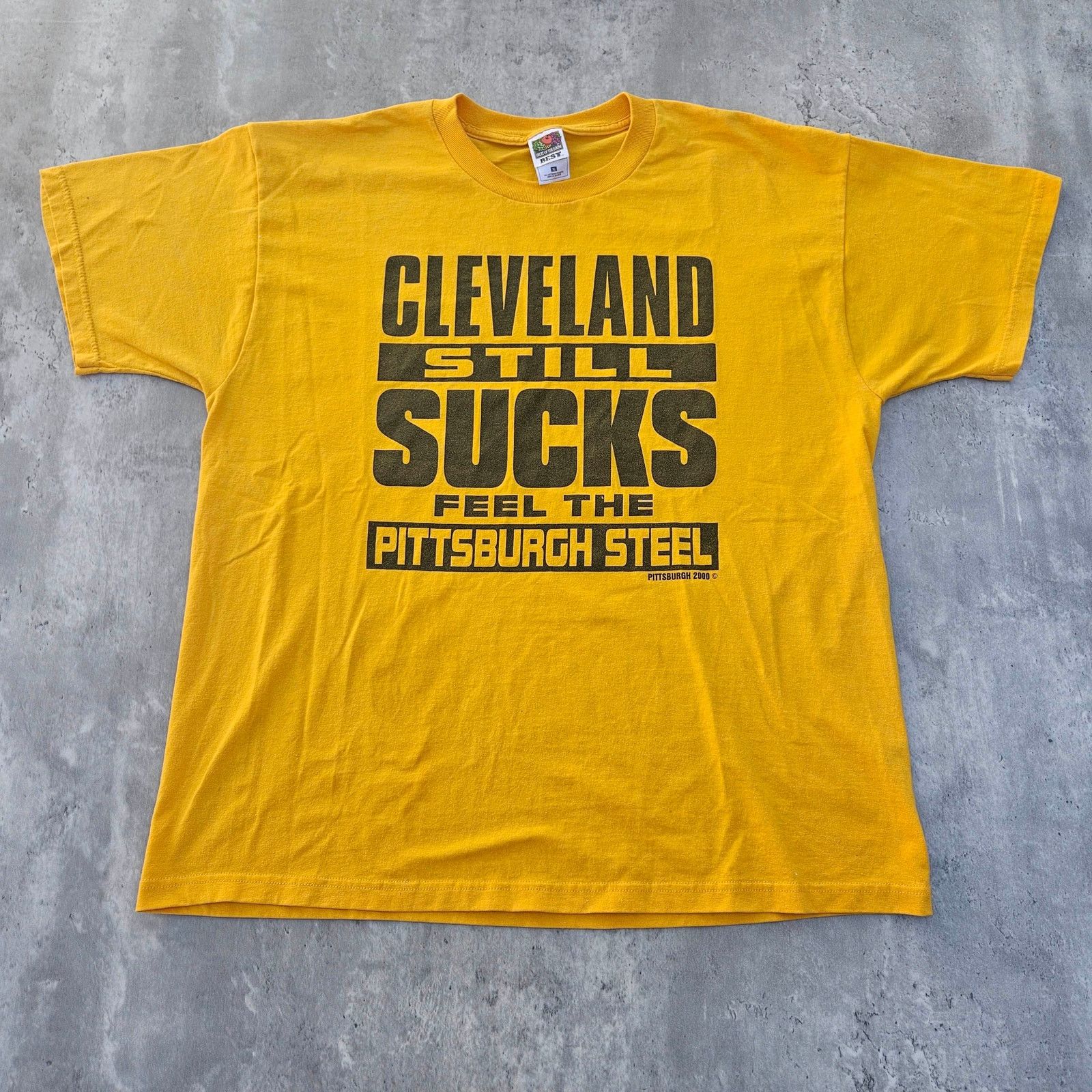 Fruit Of The Loom Vintage Steelers Shirt Y2K Cleveland Sucks Men's Size Large Size US L / EU 52-54 / 3 - 1 Thumbnail