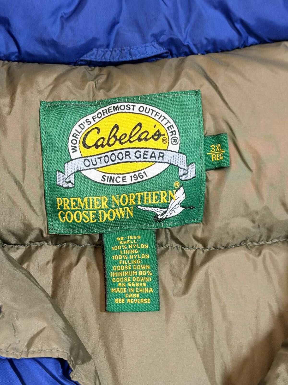 Cabelas Cabela’s Premier Northern Goose Down Vest Size US XXL / EU 58 / 5 - 3 Thumbnail