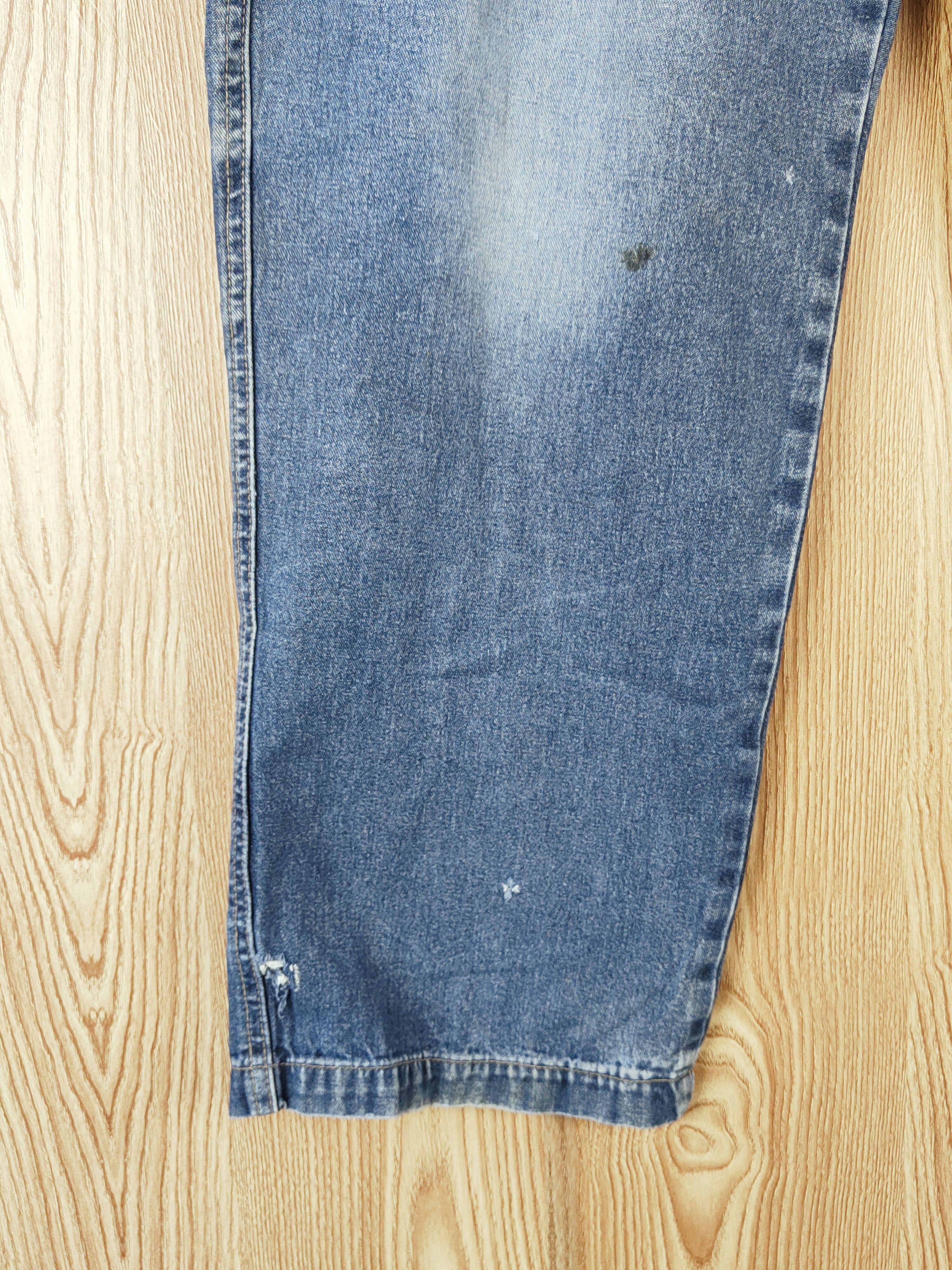 Japanese Brand Evenriver Dark Blue Faded Distressed Ripped Jeans #W612 Size US 34 / EU 50 - 4 Thumbnail