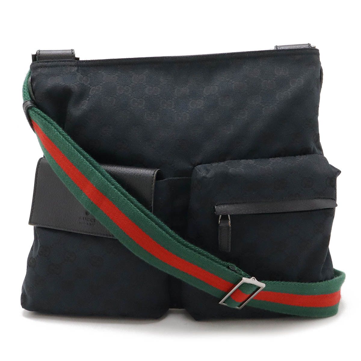 Gucci Gucci Gucci GG Canvas Leather Shoulder Bag 169937 Canvas Crossbody Bag 169937 in Very Good Condition Size ONE SIZE - 1 Thumbnail