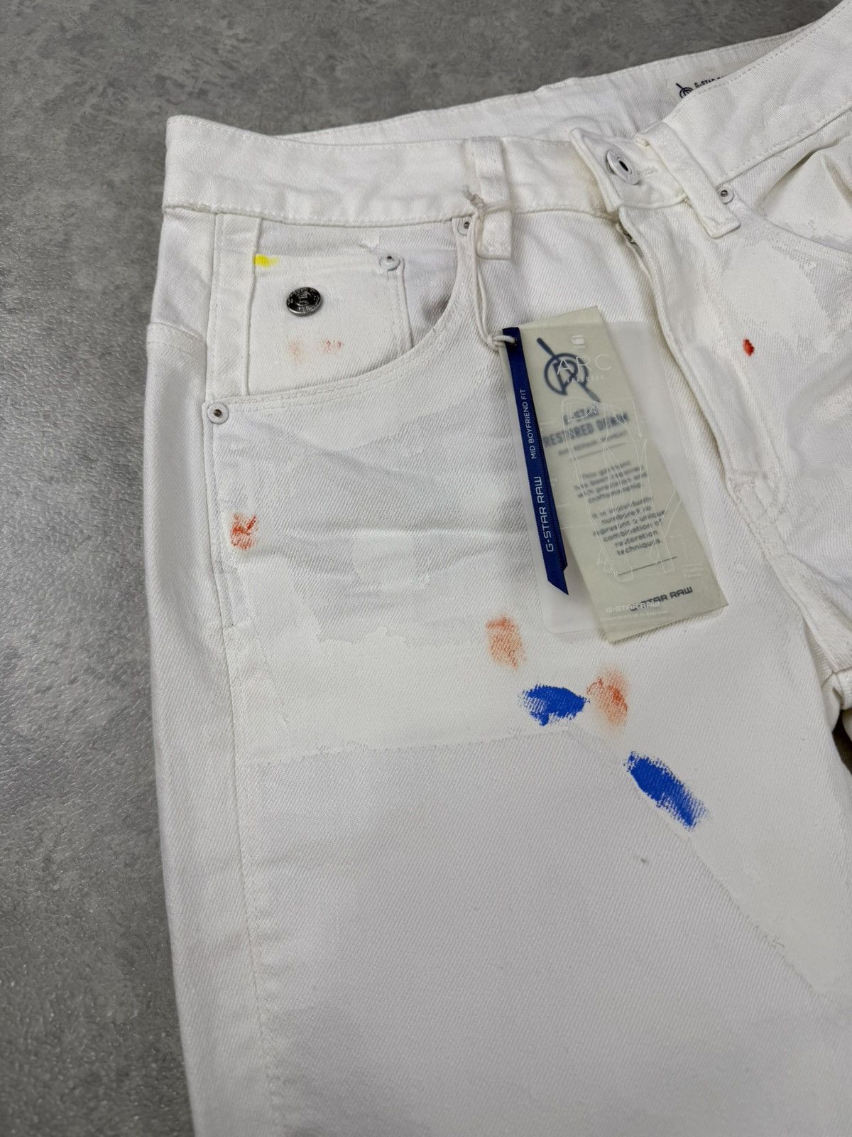 G-Star G-Star Raw Arc 3D Mid Boyfriend 7/8 Women’s Jeans Size 23 Size 23" - 6 Thumbnail