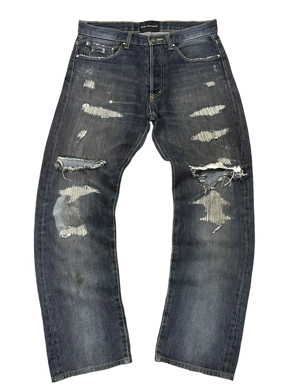 Bottega Veneta Vtg Dartin Bonaparto GreyWash Undercover Style Destroy Jeans Size US 30 / EU 46 - 3 Thumbnail