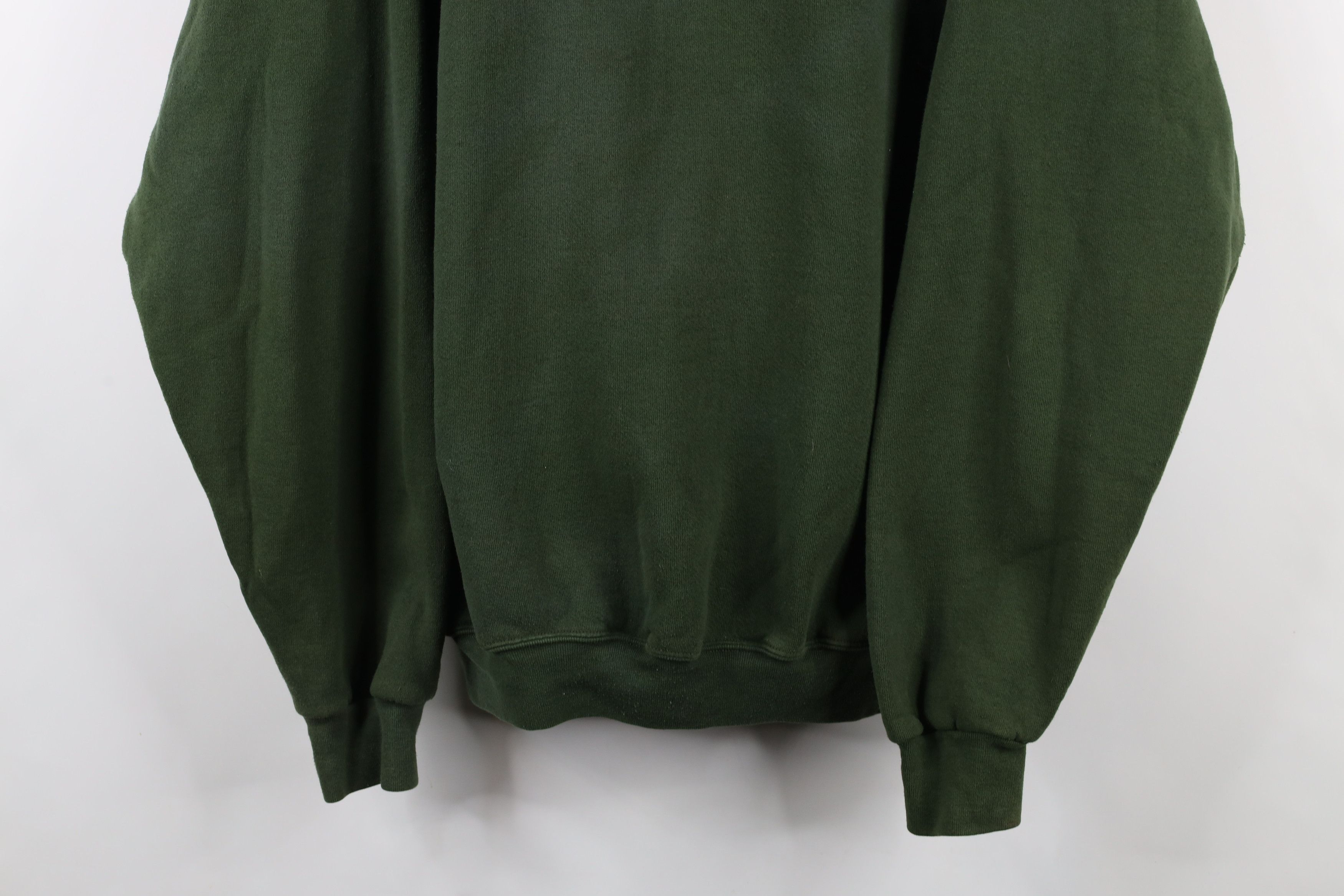 Vintage Vintage 90s Wilson Heavy Half Zip Pullover Sweatshirt Green Size US XL / EU 56 / 4 - 3 Thumbnail