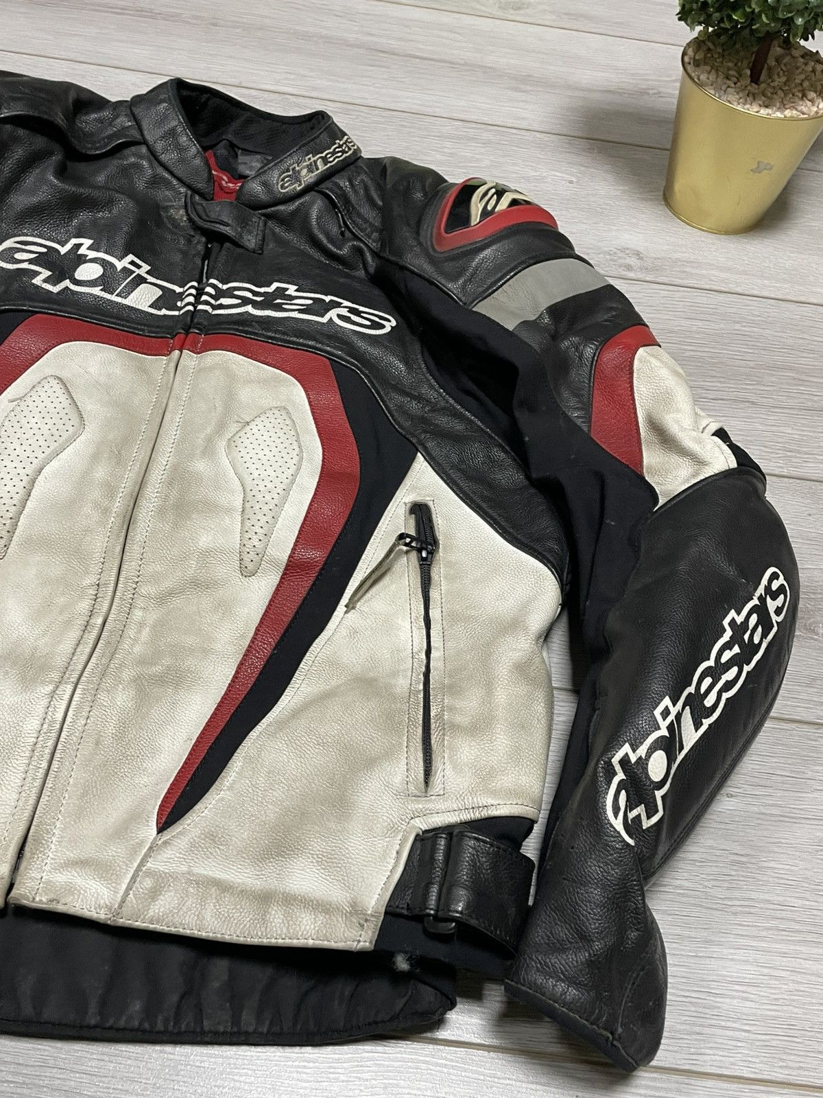 Alpinestars Alpinestars leather jacket big jacket protect lined Size US S / EU 44-46 / 1 - 6 Thumbnail