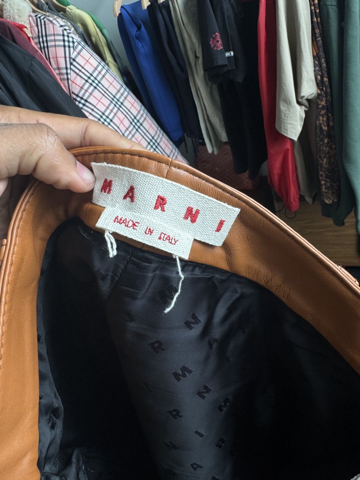 Marni Marni Leather shorts Size US 34 / EU 50 - 4 Thumbnail