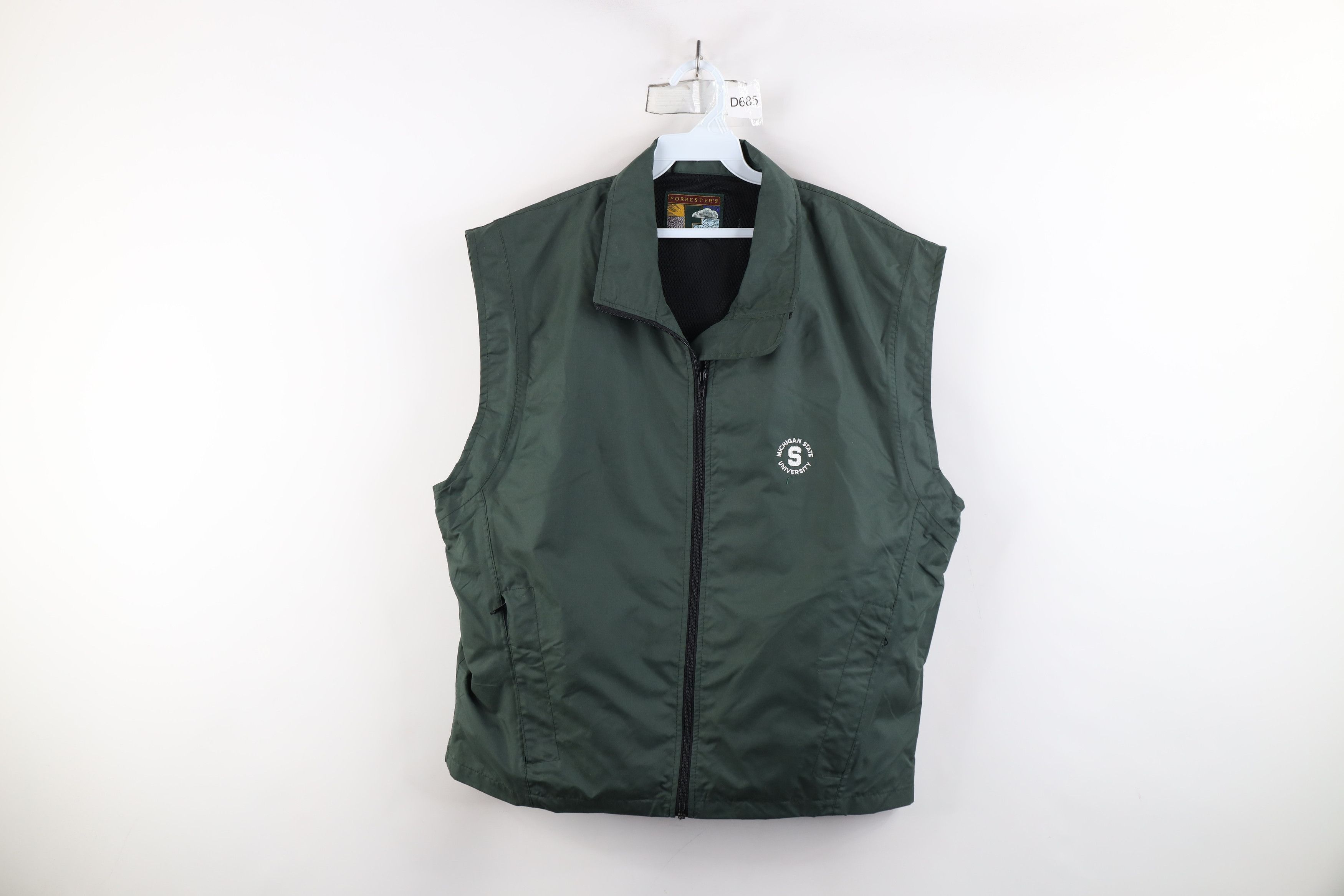 Vintage Vintage 90s Michigan State University Golf Vest Jacket Size US S / EU 44-46 / 1 - 1 Thumbnail