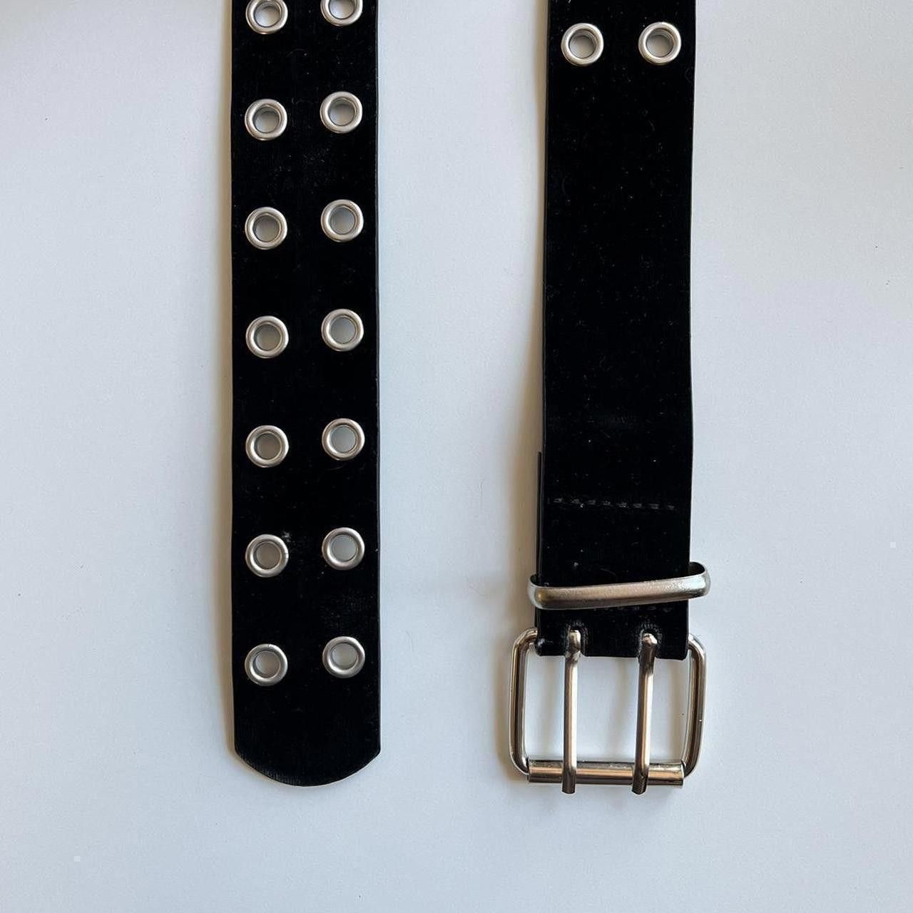 Leather y2k Grunge Goth Buckle Belt Size ONE SIZE - 7 Thumbnail