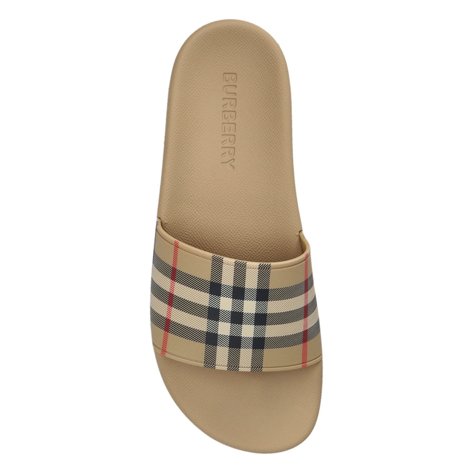 Burberry BURBERRY Check Beige Rubber Flip Flops New & Authentic (Wome Size US 8 / IT 38 - 4 Thumbnail