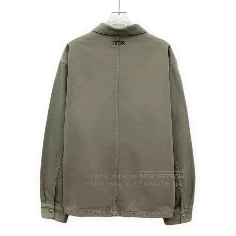 Dior Dior Gray Cotton Overshirt for Men . Size US XL / EU 56 / 4 - 1 Thumbnail