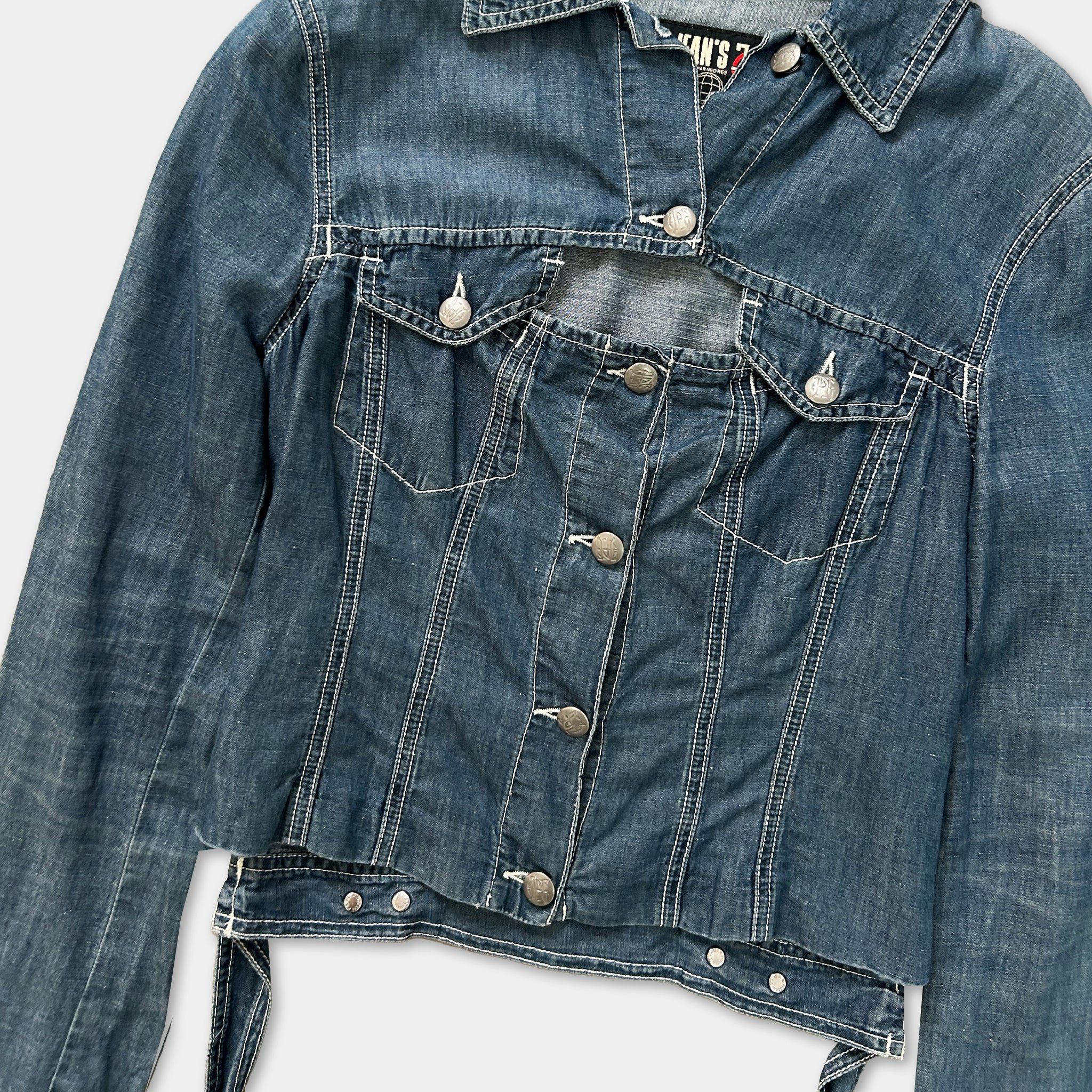Jean Paul Gaultier Jean Paul Gaultier 2000's Open Chest Denim Jacket Size US S / EU 44-46 / 1 - 2 Thumbnail