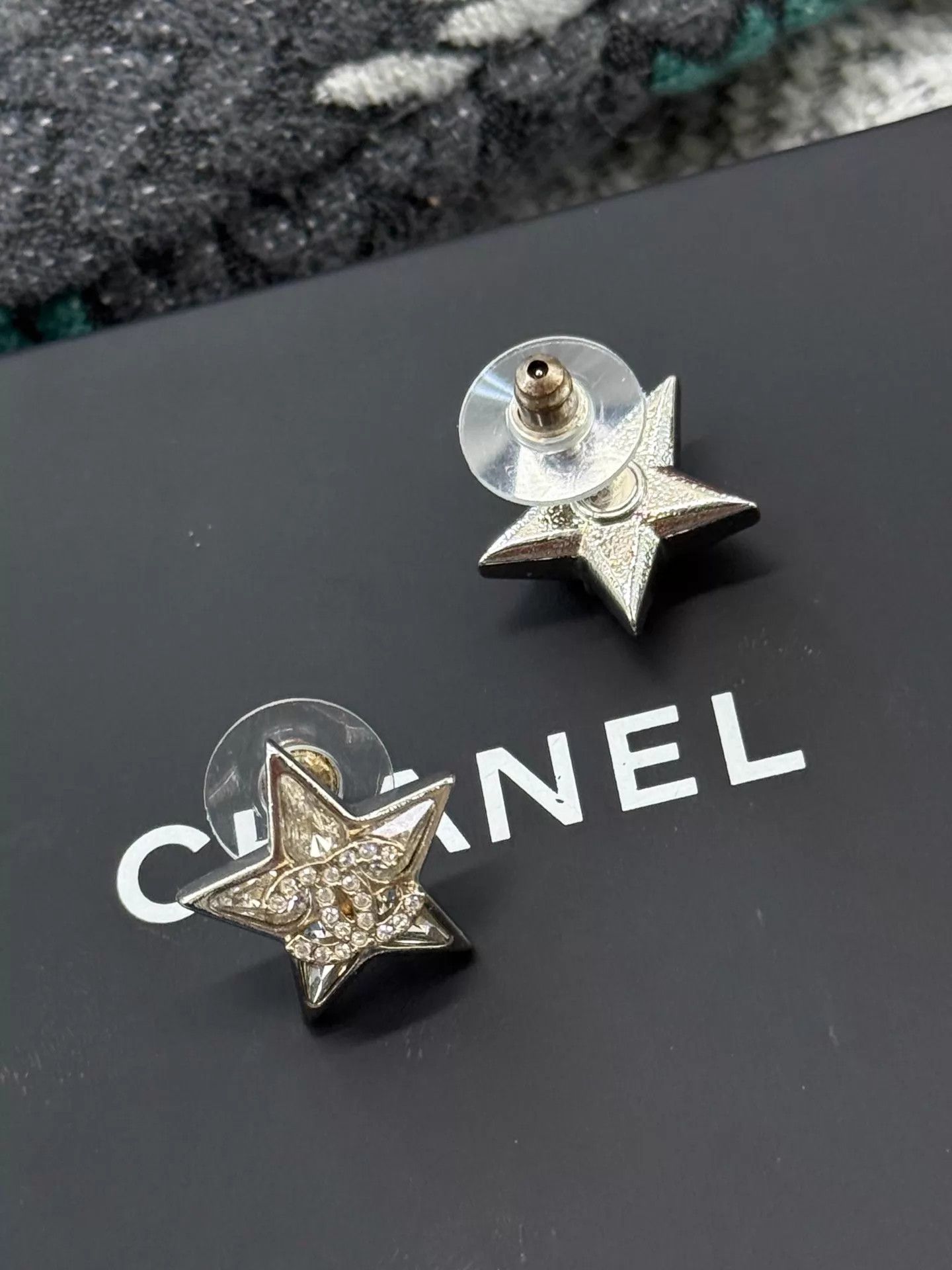 Chanel Chanel Star Rhinestone Stud Earrings New Size ONE SIZE - 5 Thumbnail