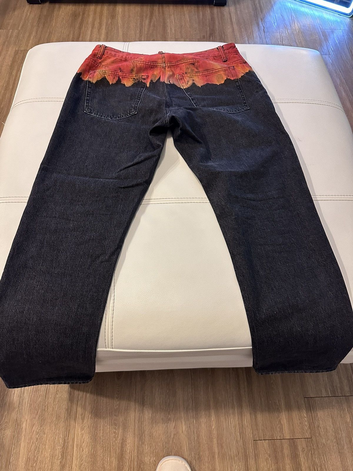 Marcelo Burlon Marcelo Burlon County of Milan Flame Print Jeans Size US 38 / EU 54 - 11 Thumbnail