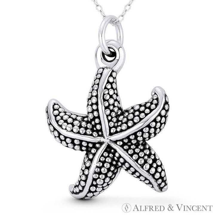 Other Starfish Ocean Sealife Charm Oxidized Pendant Size ONE SIZE - 1 Preview
