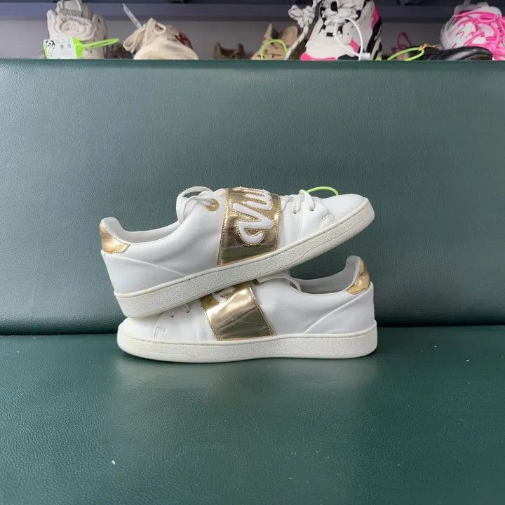 Louis Vuitton Louis Vuitton Casual Sneakers with Gold Accent -2508 Size US 6.5 / EU 39-40 - 7 Thumbnail