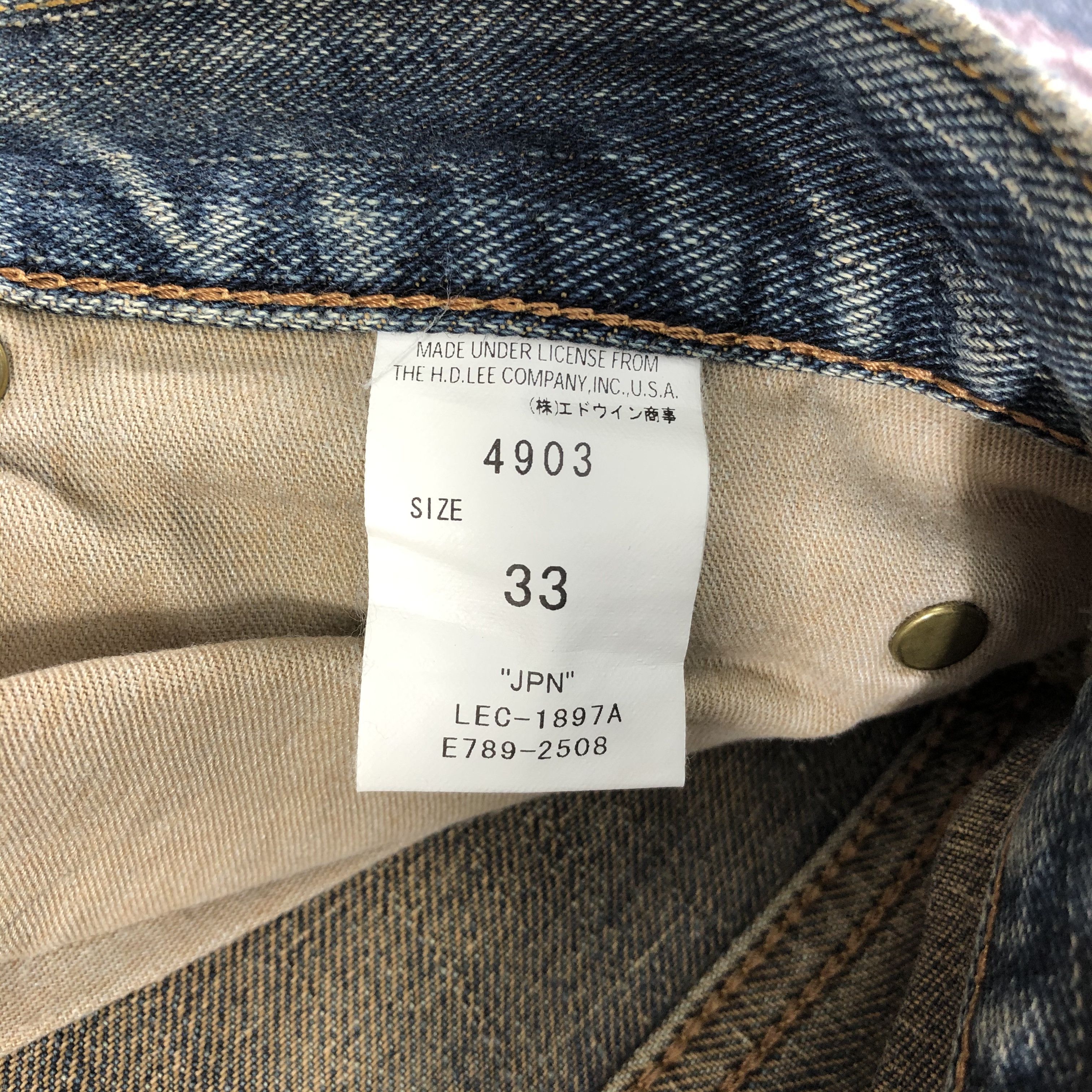 Lee × Vintage Vintage Faded Black Lee Jeans-JM2765 Size US 33 - 12 Thumbnail